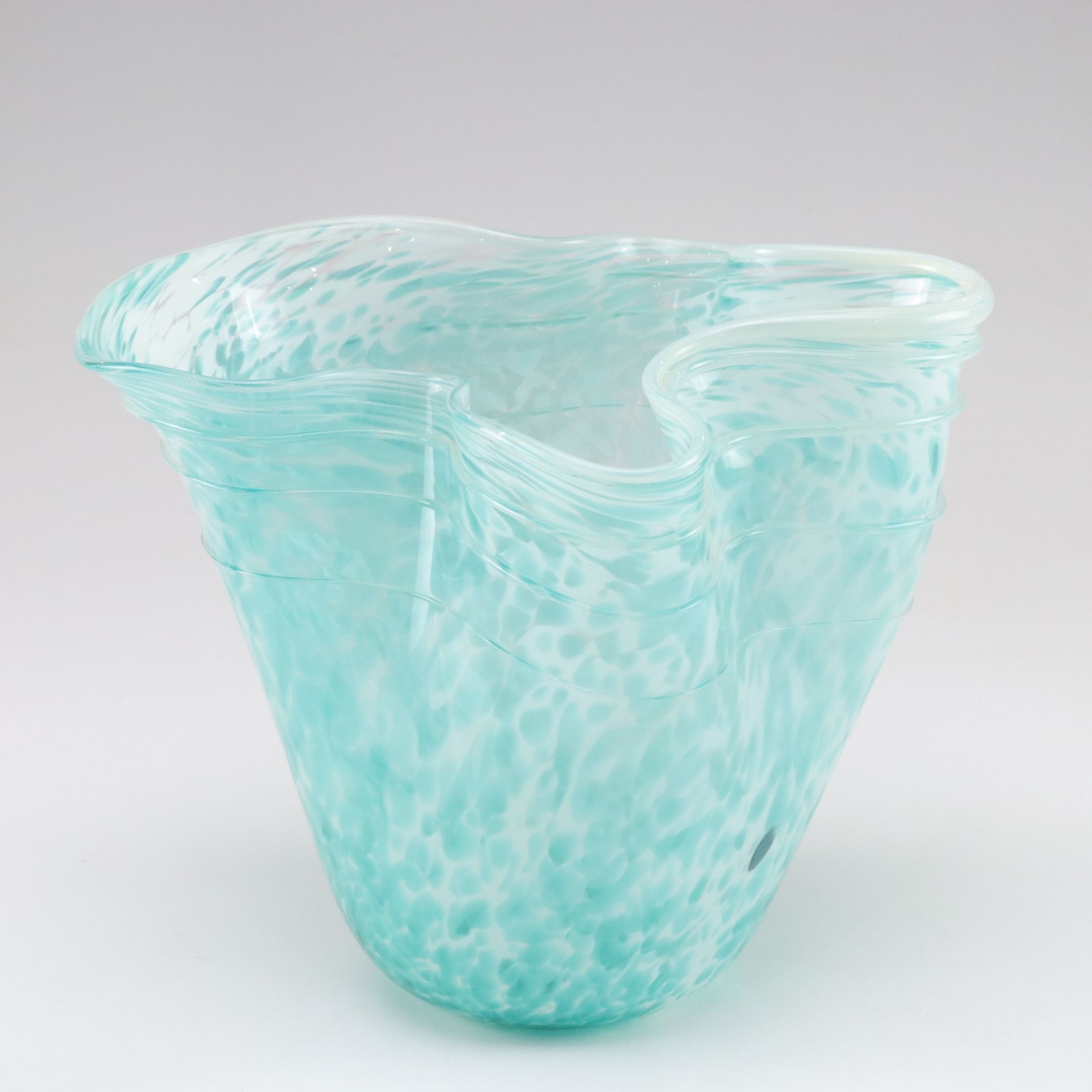 Three Hand-Made Art Glass Vases, Late 20th to 21st Century