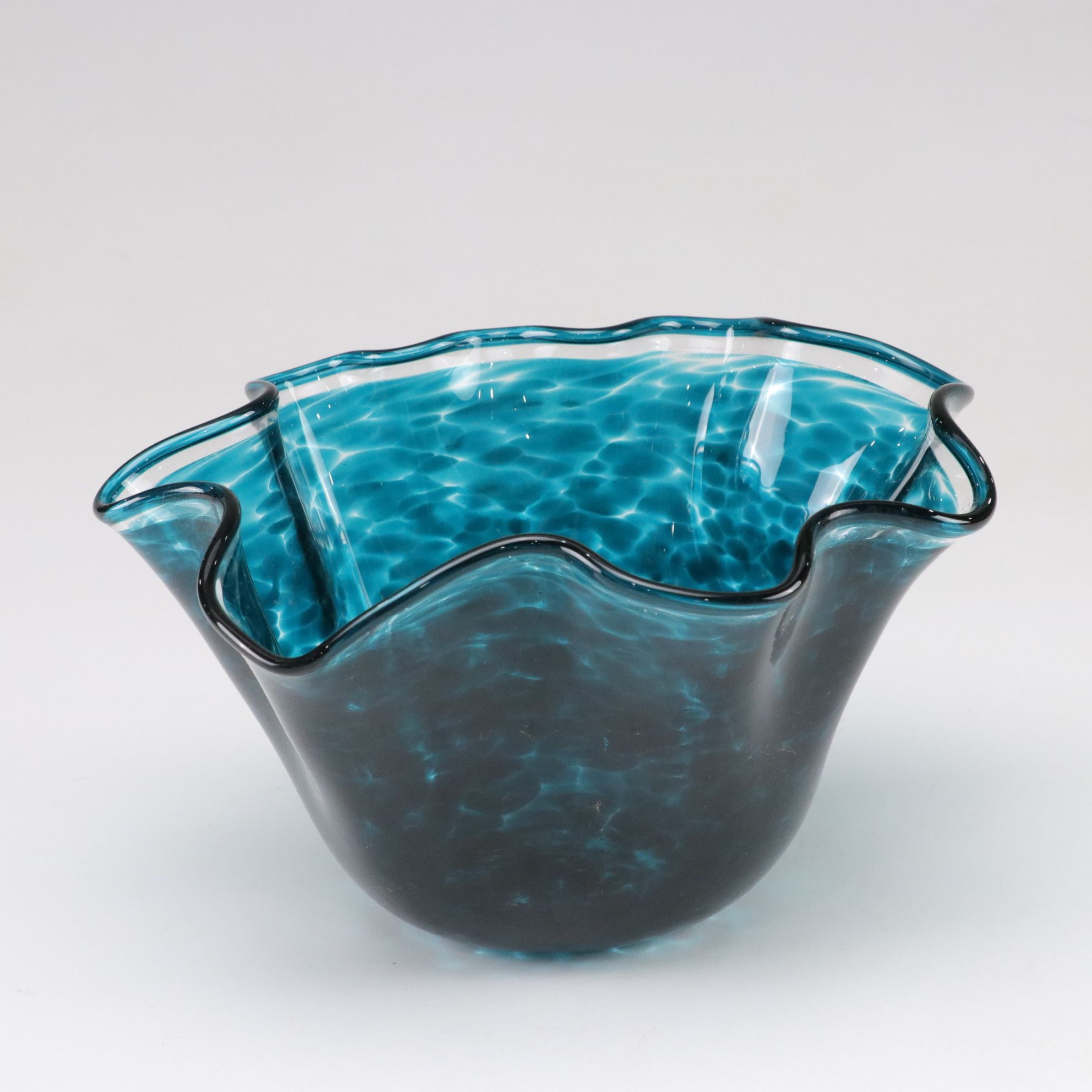 Three Hand-Made Art Glass Vases, Late 20th to 21st Century