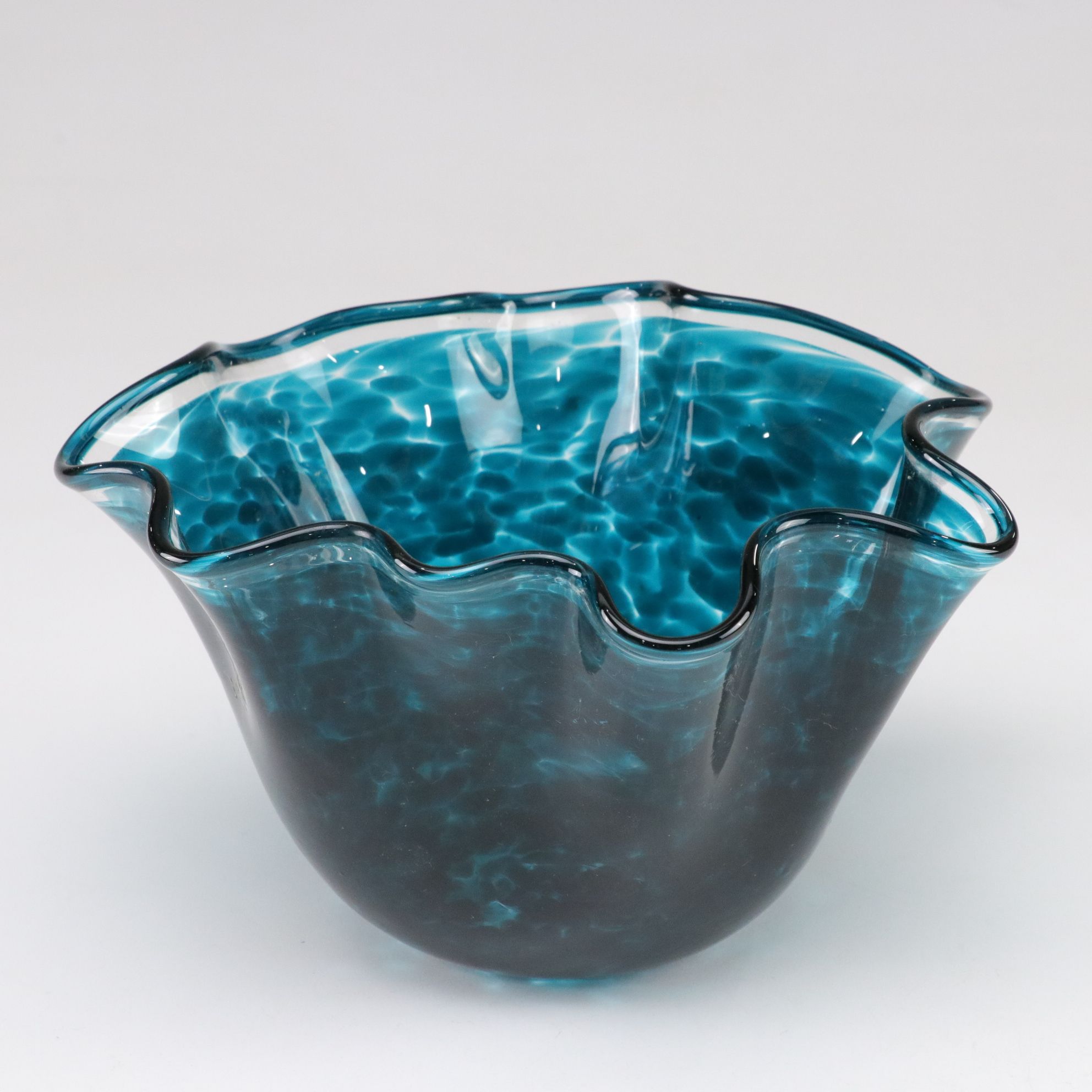 Three Hand-Made Art Glass Vases, Late 20th to 21st Century