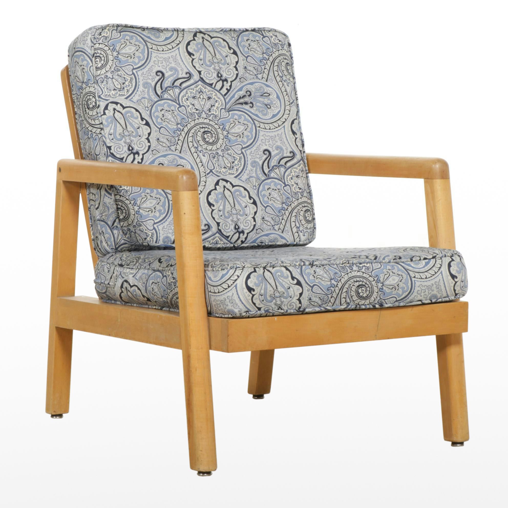 Modernist Wood Frame Chair, Late 20th Century