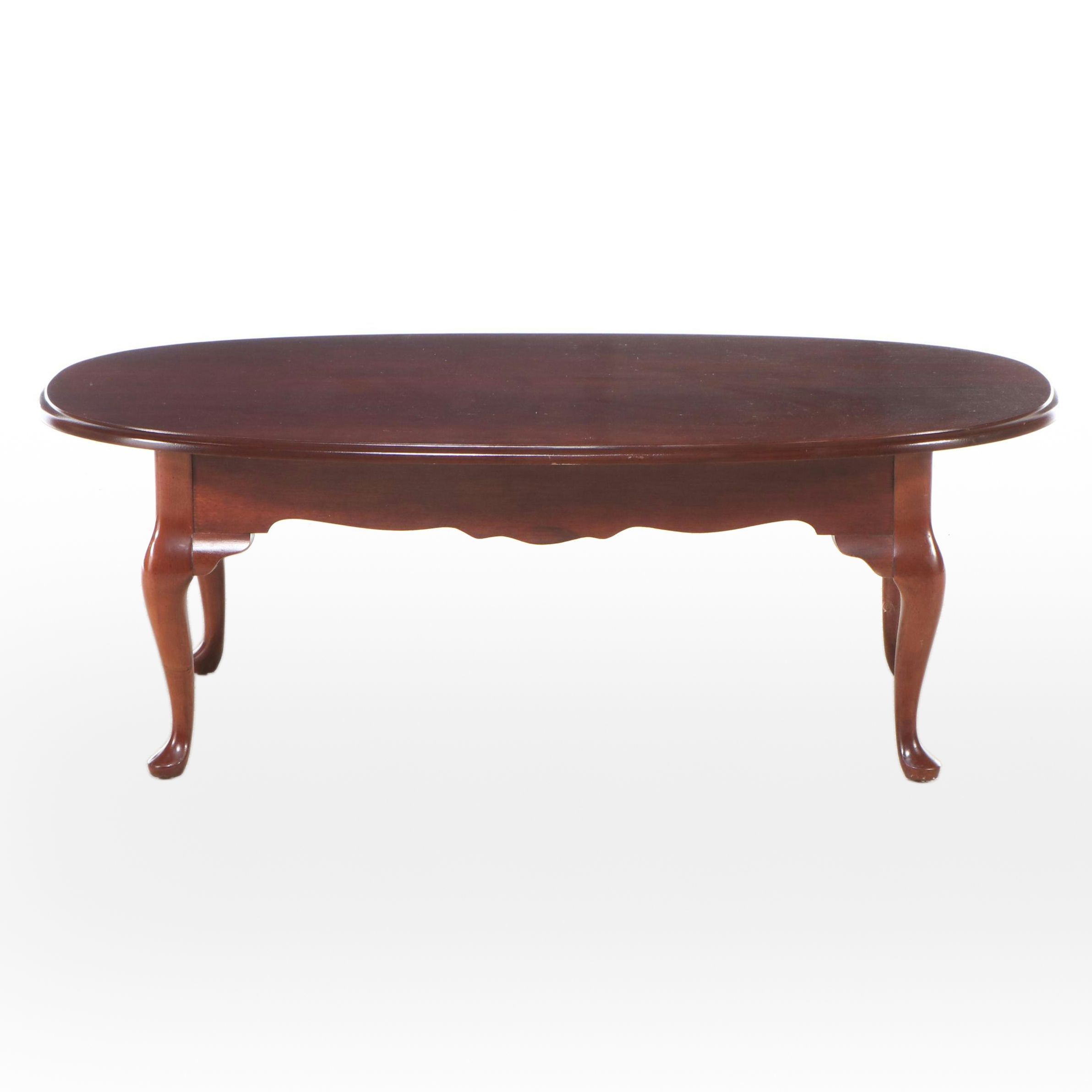 Mahogany Queen Anne Style Coffee Table
