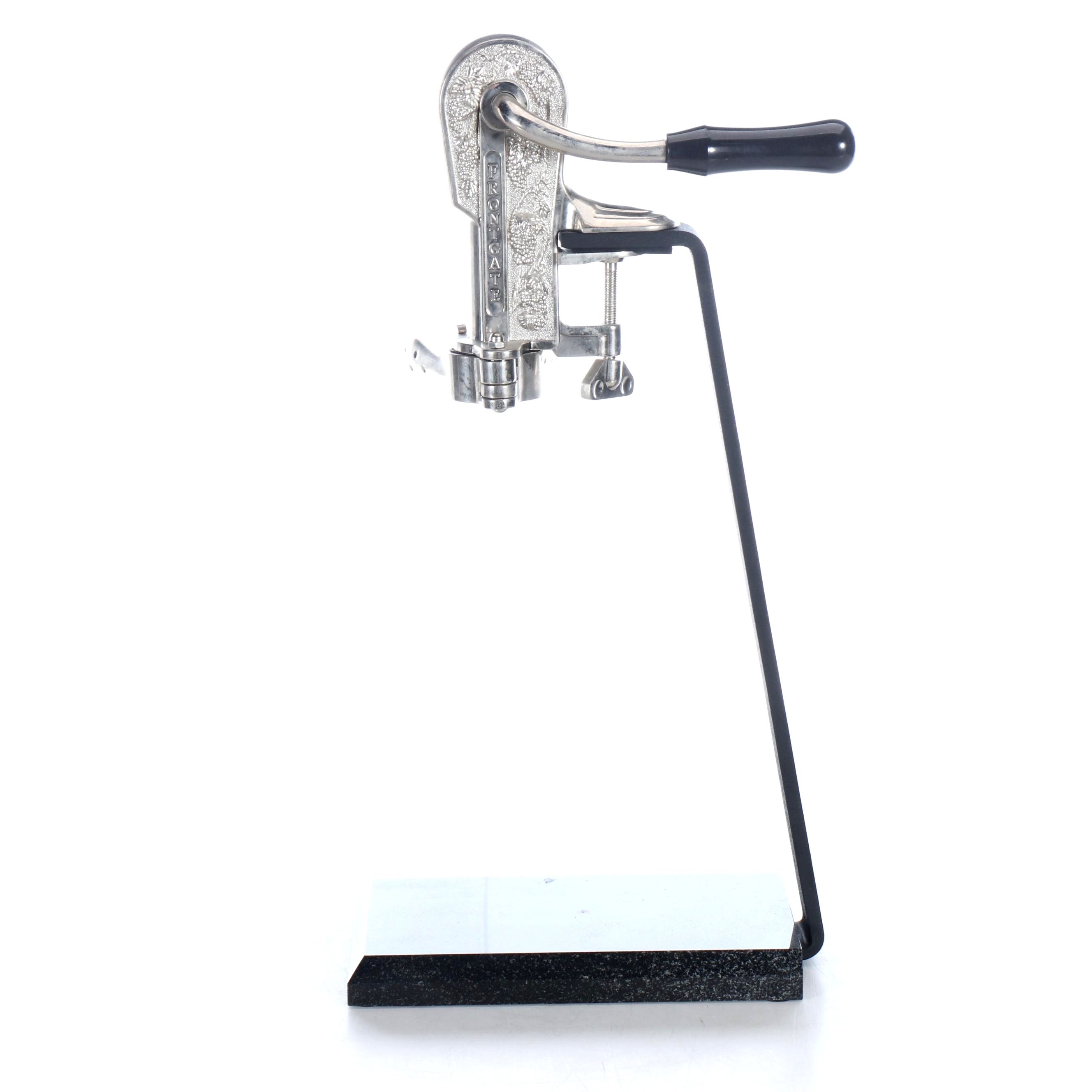 Frontgate Repoussé Metal and Black Granite Base Bottle Opener