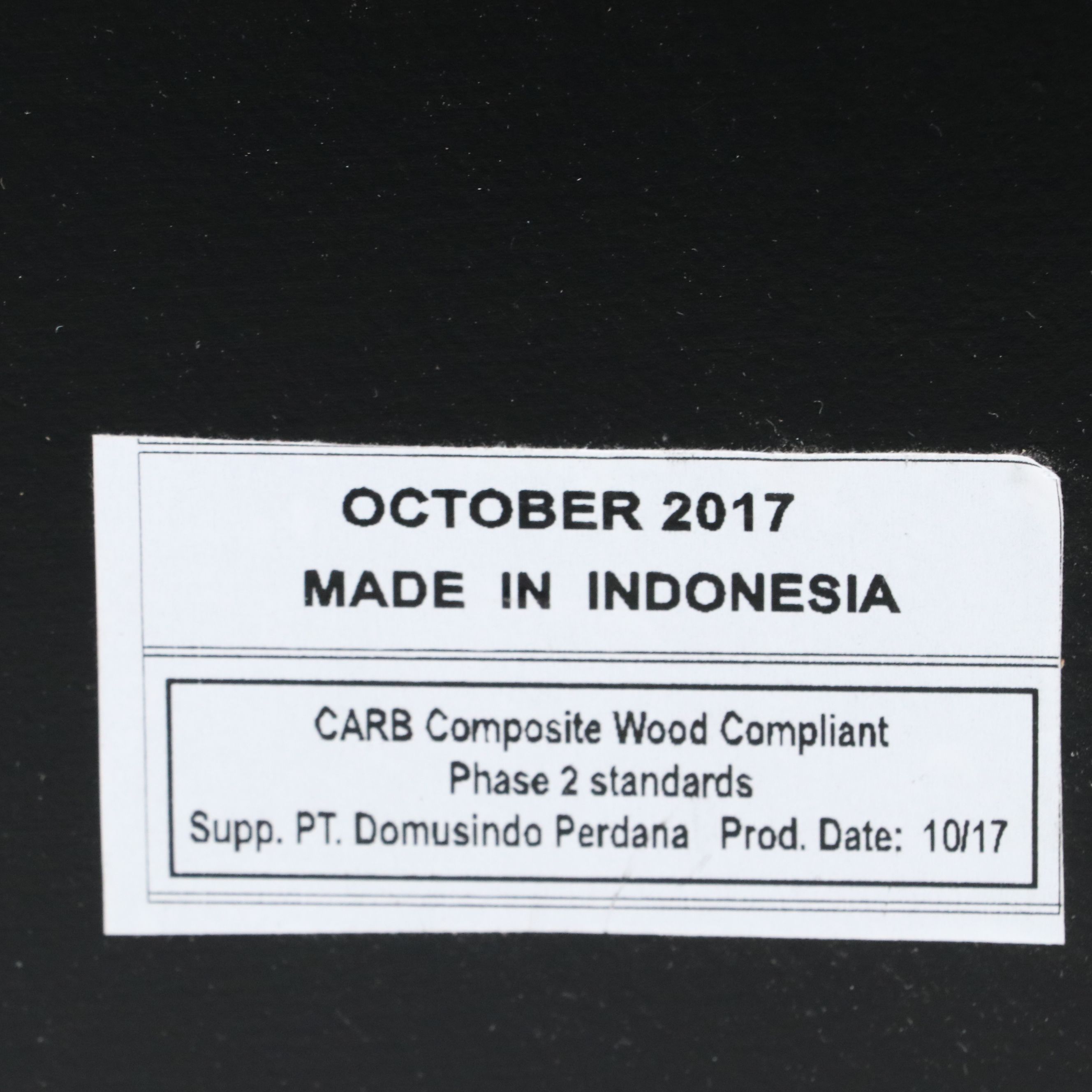 Contemporary Black-Painted Wood Framed Vanity Mirror