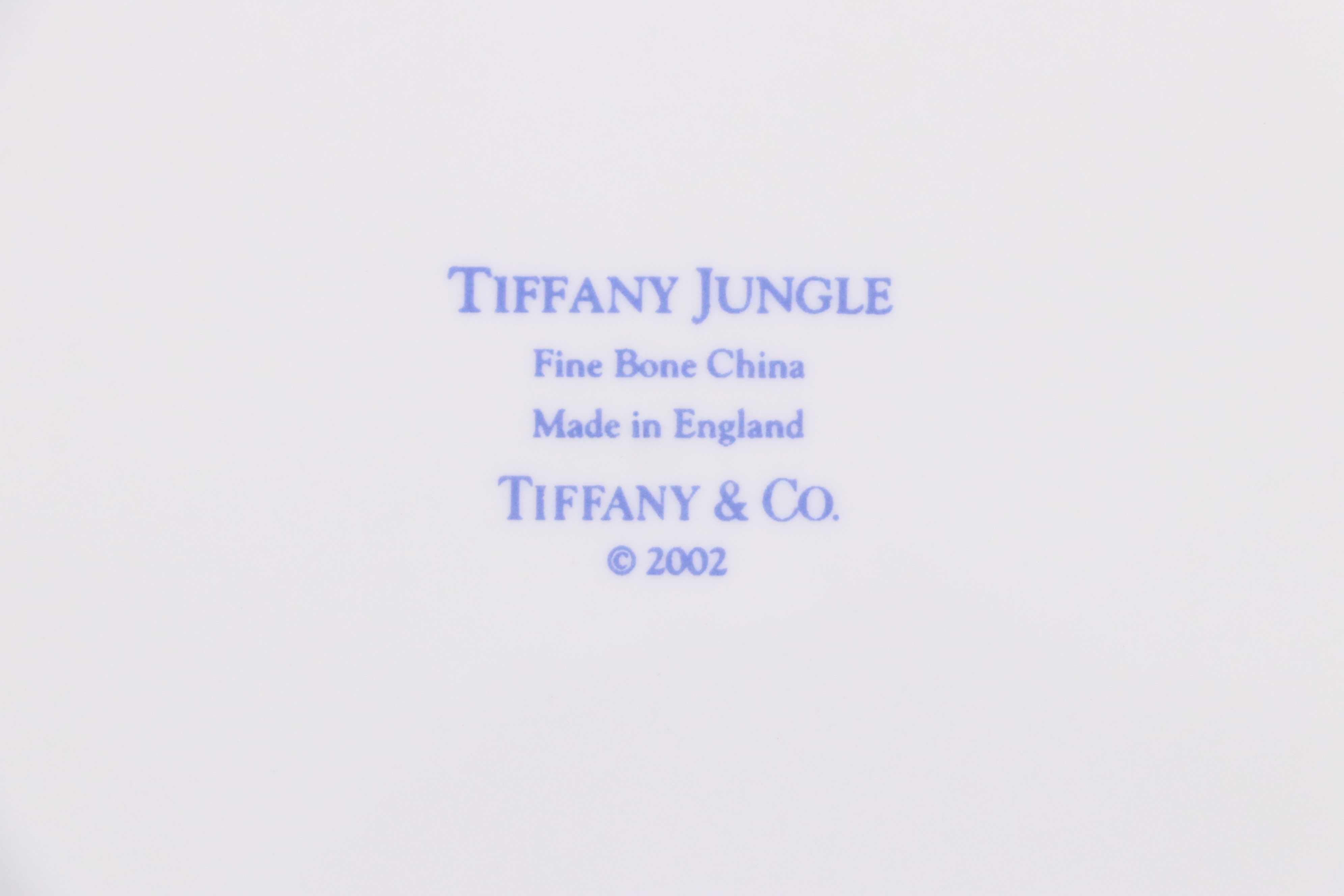 Tiffany & Co. "Tiffany Jungle" Children's Three-Piece Porcelain Set, 2002