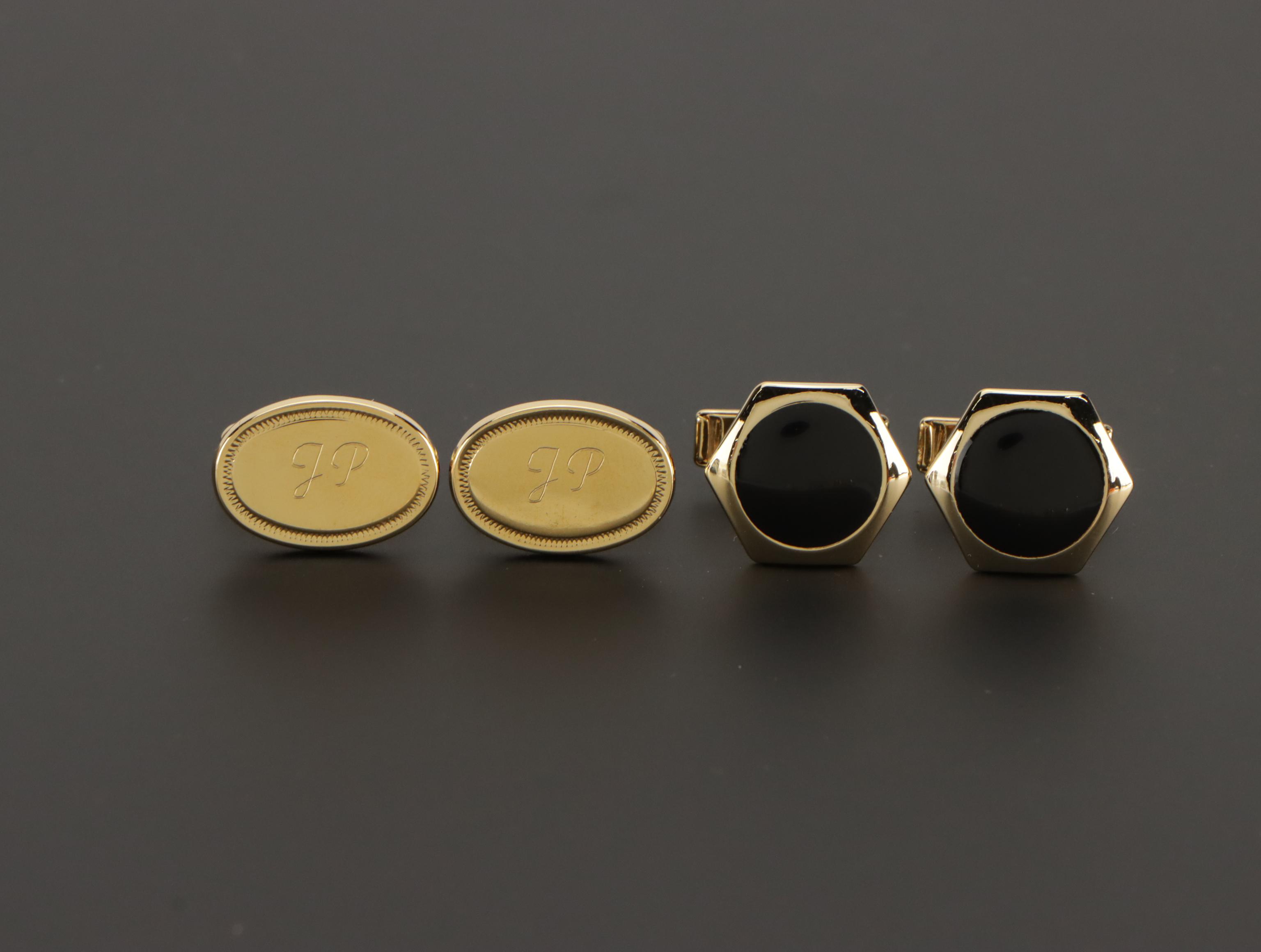 Q RAY Ionized Balance Cuff Bracelet and Other Cufflinks, With Boxes