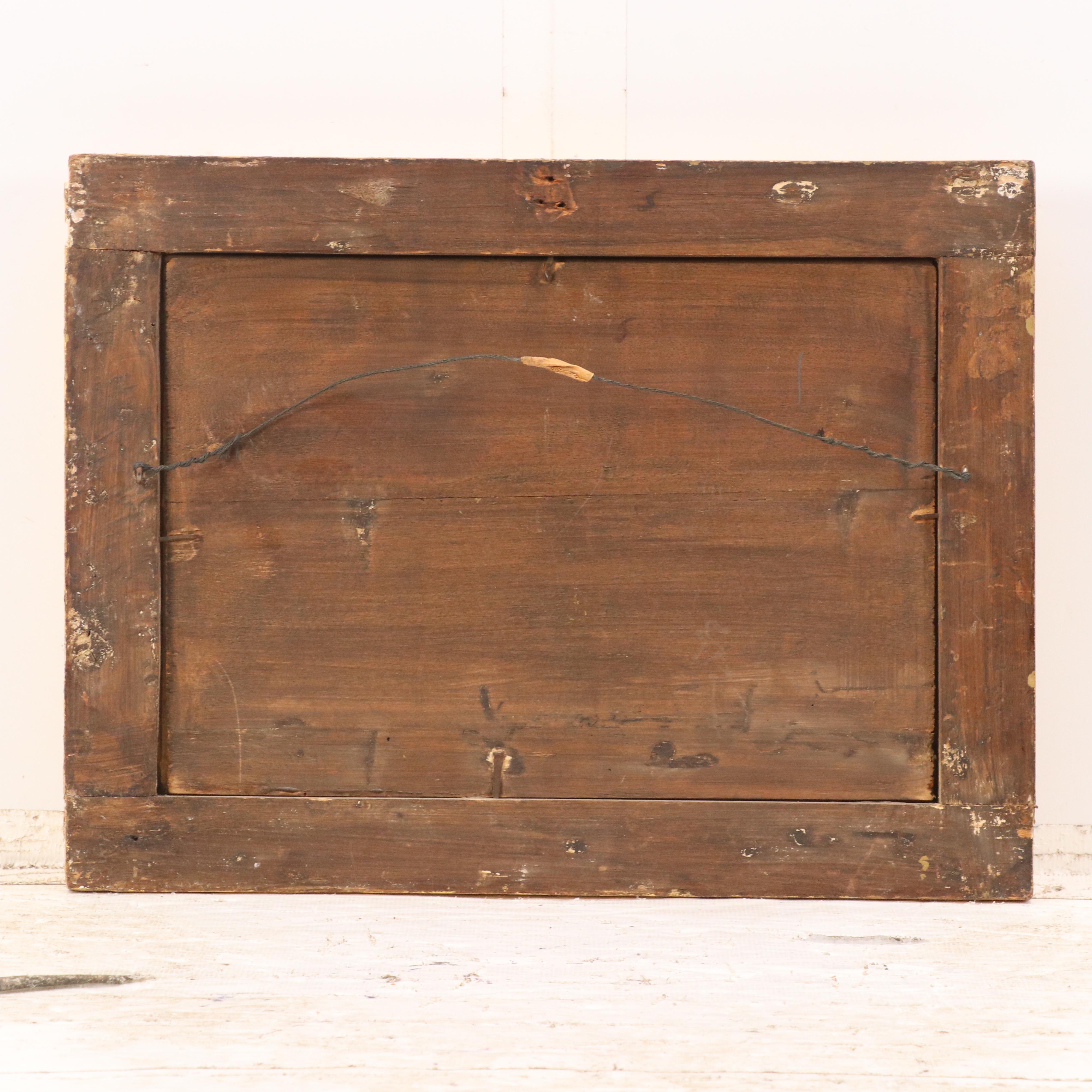 Antique Italian Silk Needlework "Opus Misericordie Corporalis"