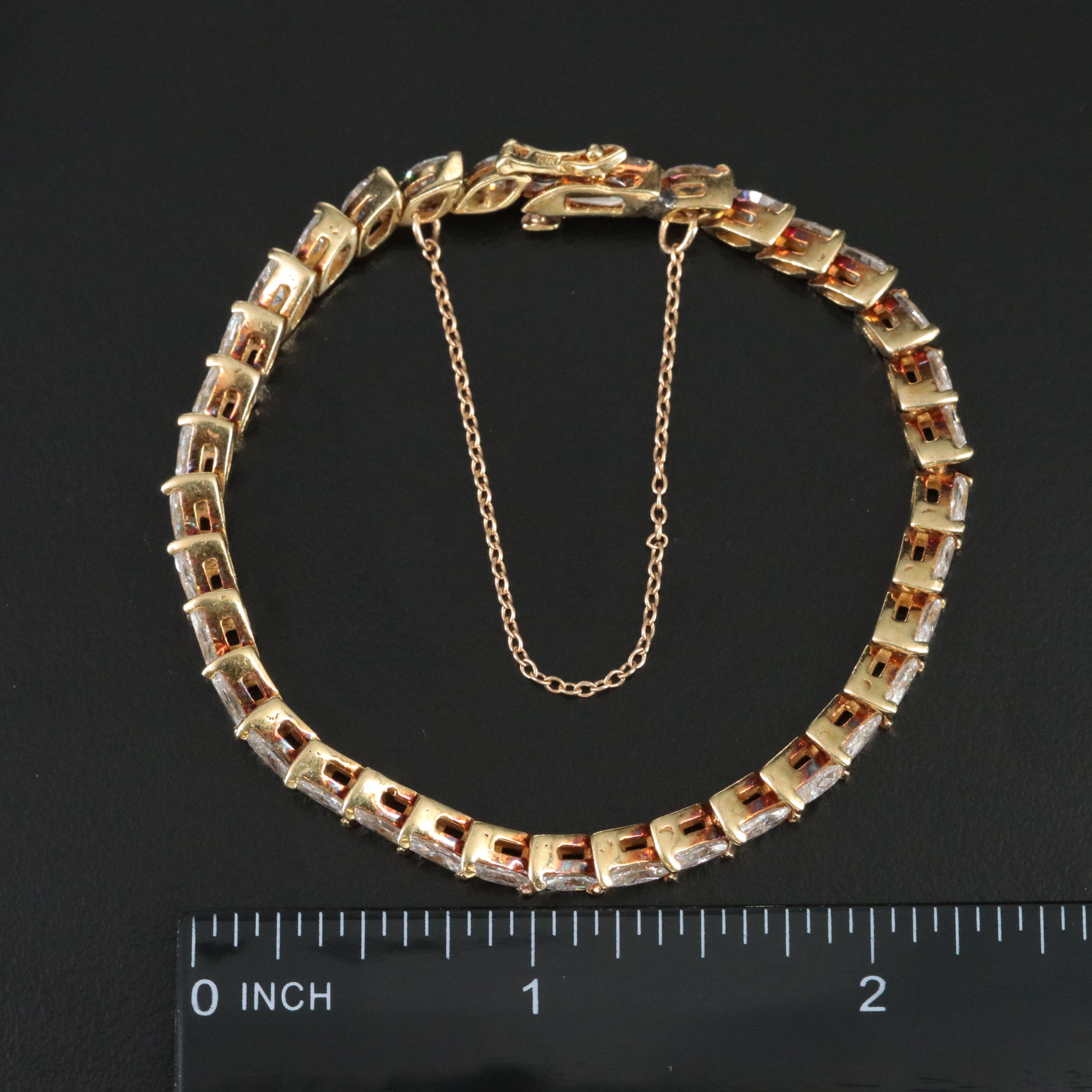 18K 6.14 CTW Diamond Line Bracelet