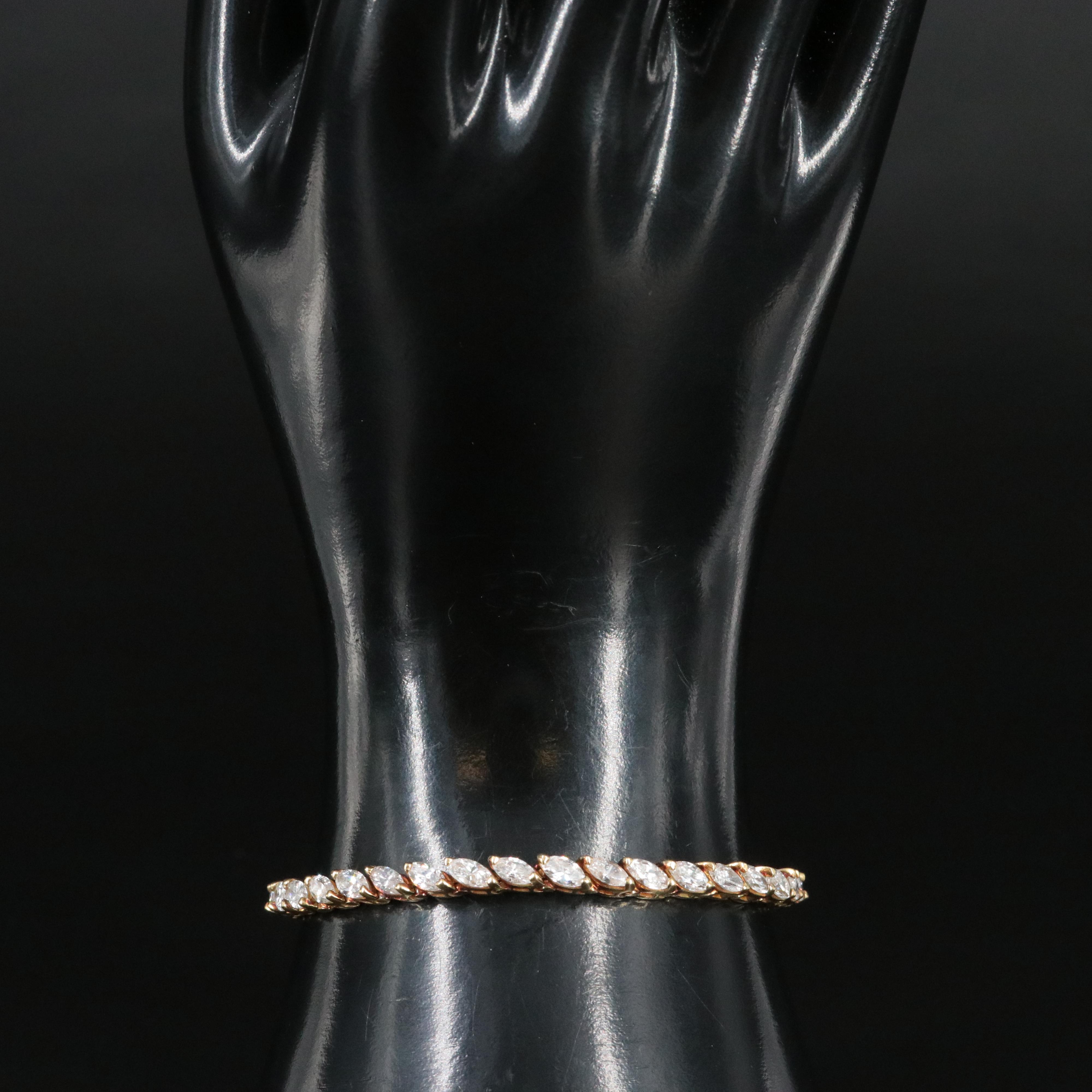 18K 6.14 CTW Diamond Line Bracelet