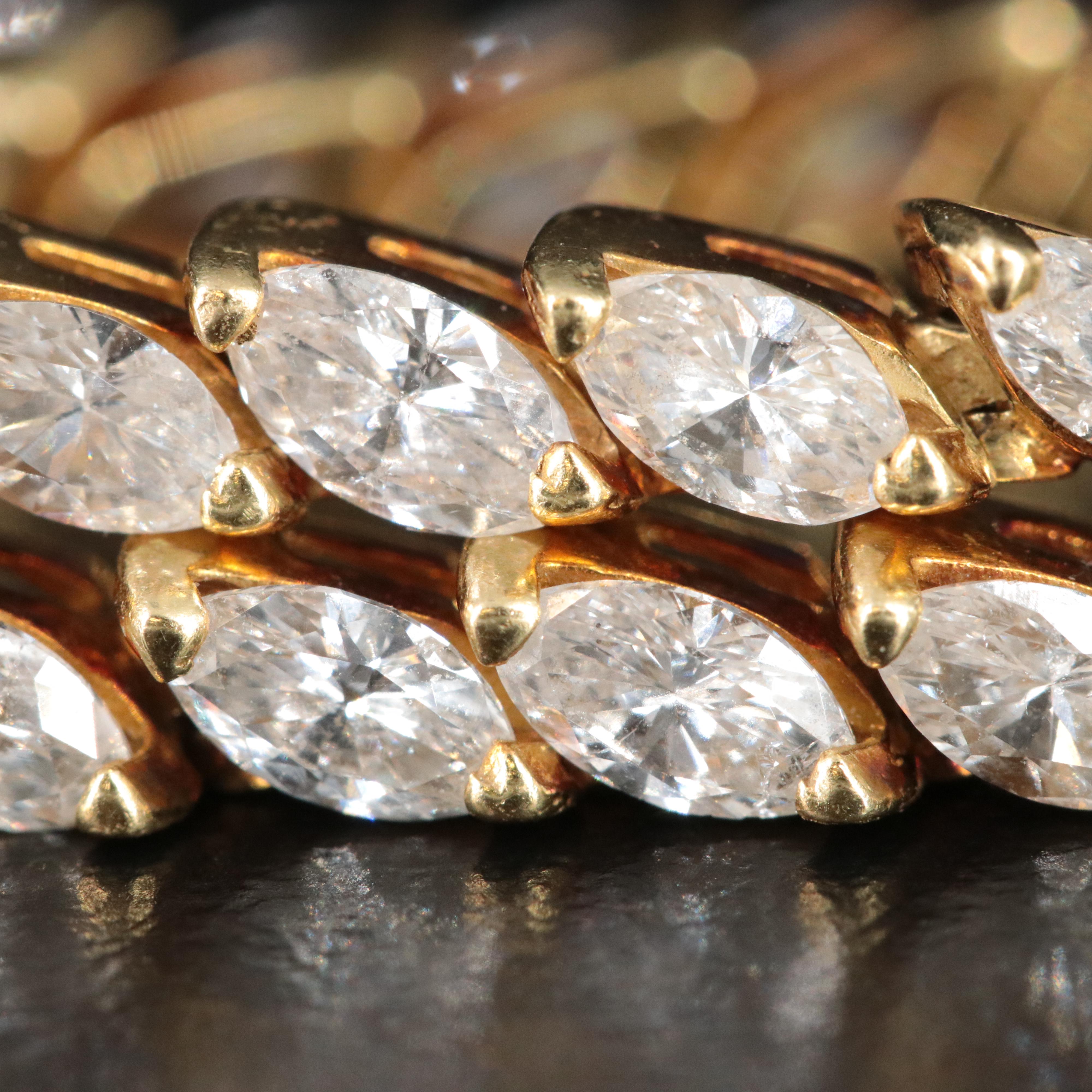 18K 6.14 CTW Diamond Line Bracelet