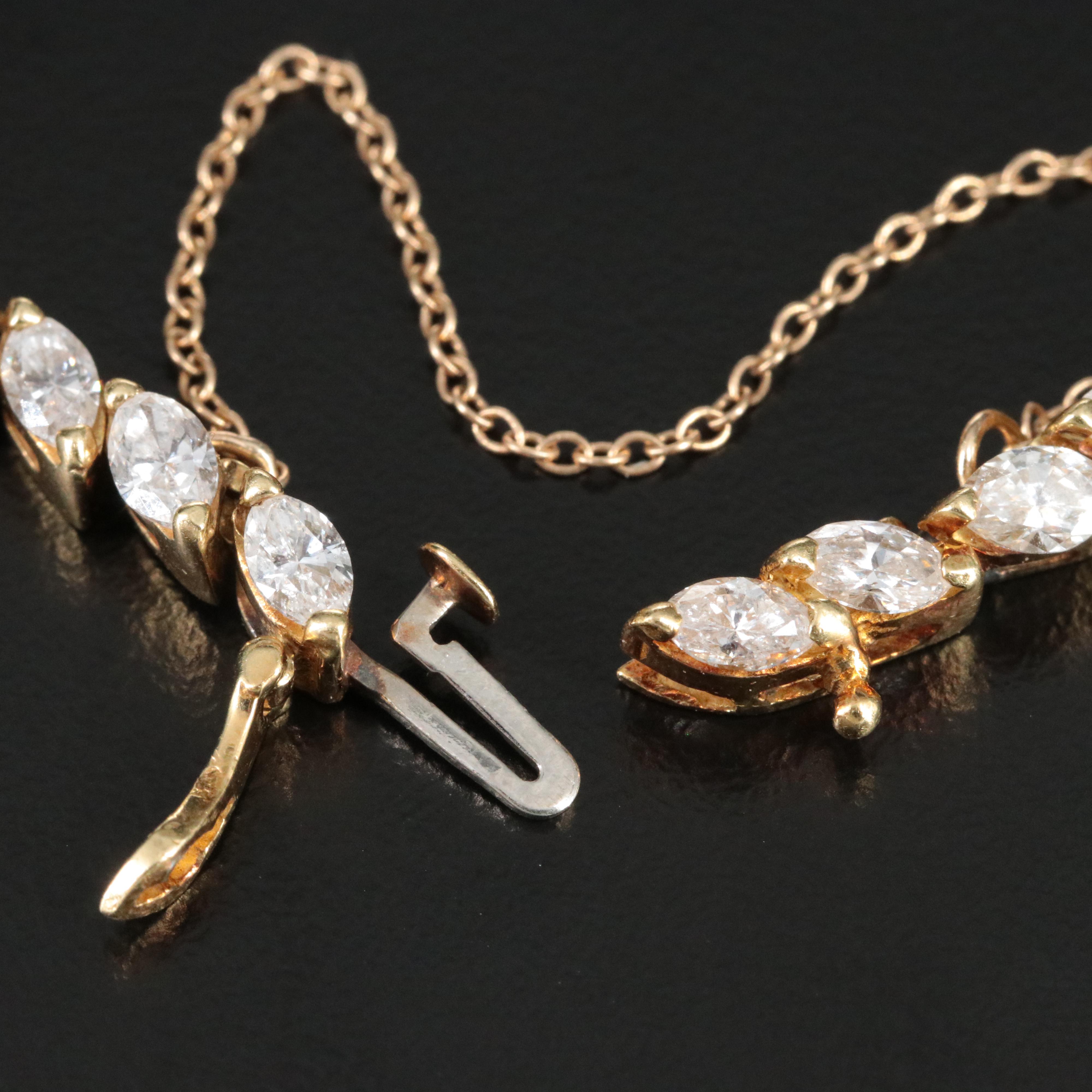 18K 6.14 CTW Diamond Line Bracelet