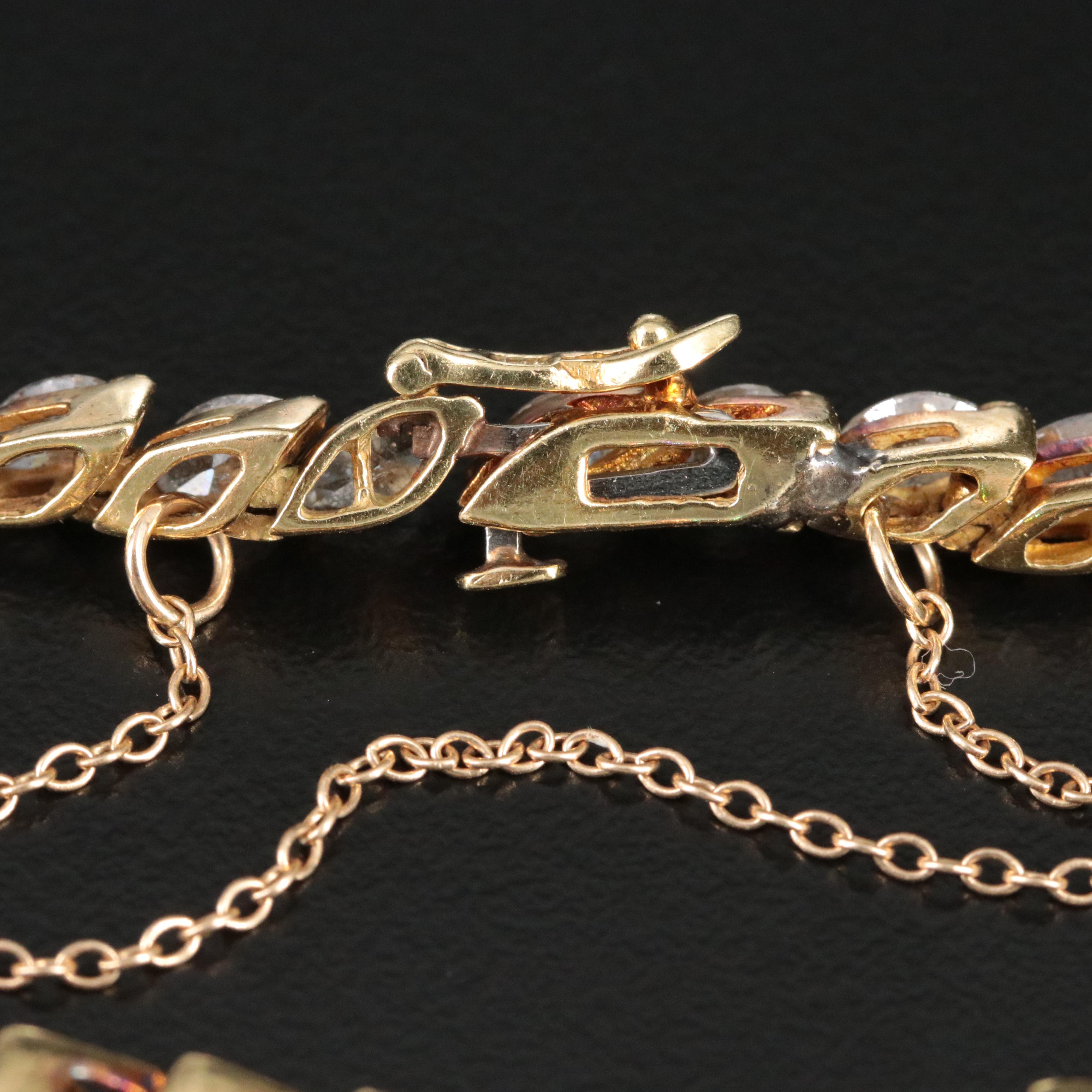 18K 6.14 CTW Diamond Line Bracelet