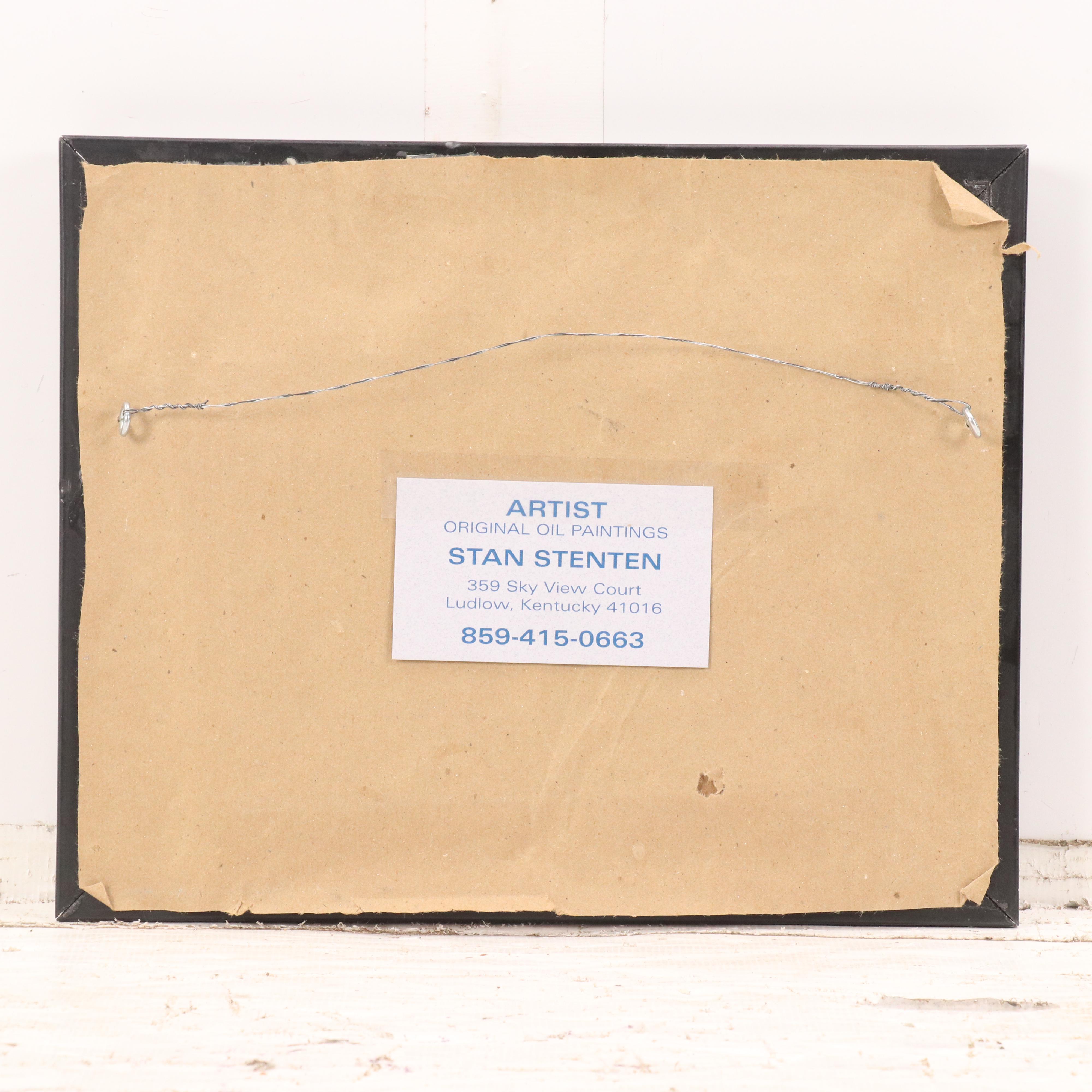 Stan Stenten Oil Painting of Riverboat, Circa 2010