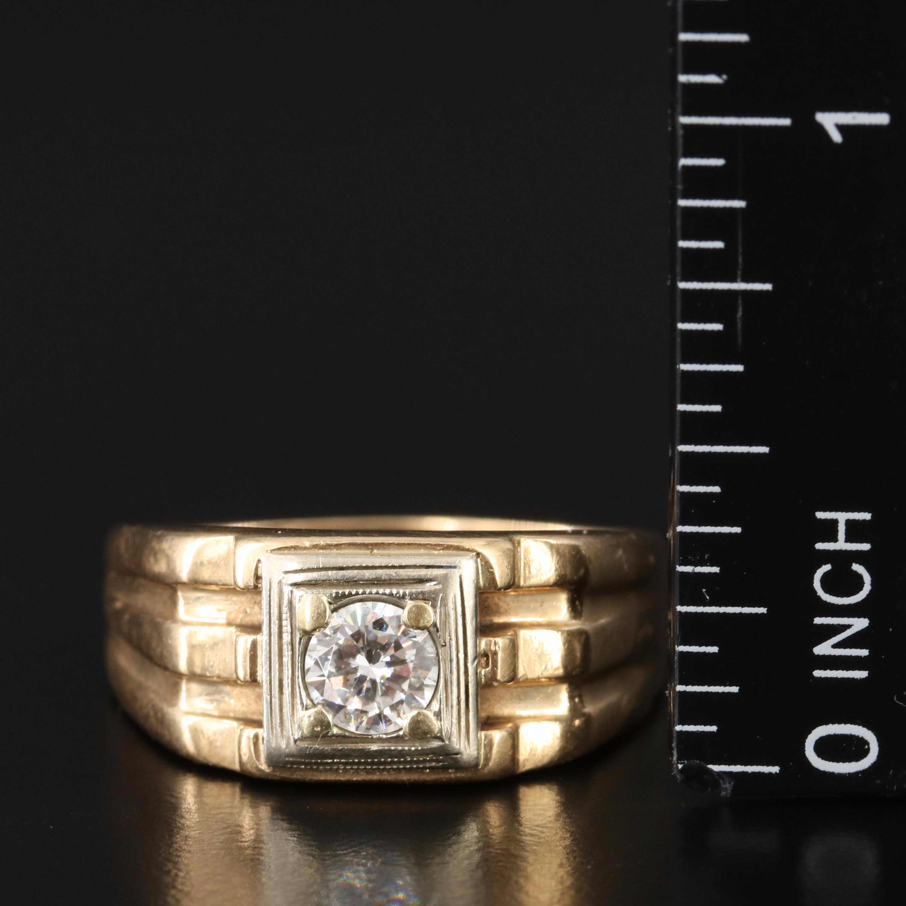 14K 0.46 CT Diamond Solitaire Ring