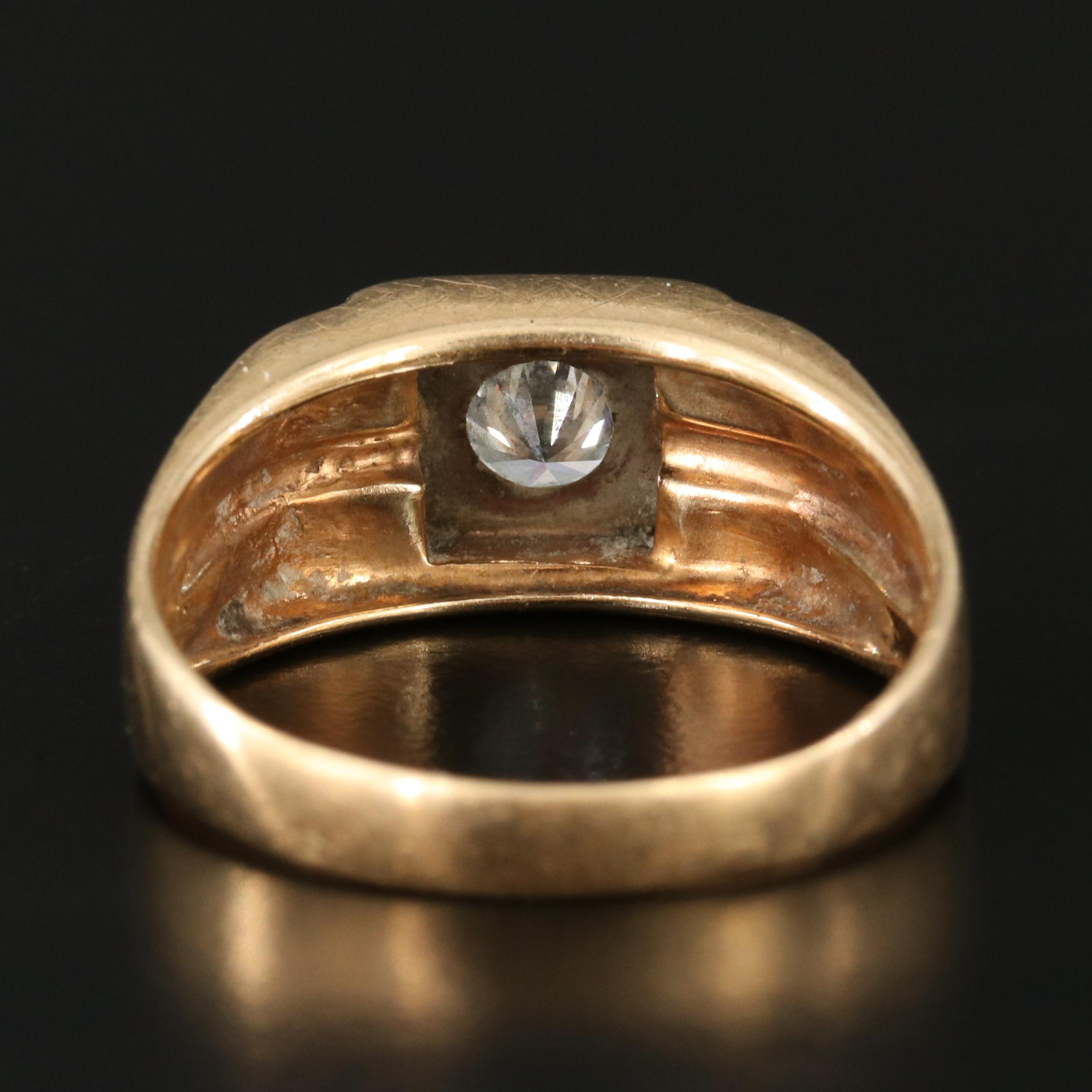 14K 0.46 CT Diamond Solitaire Ring