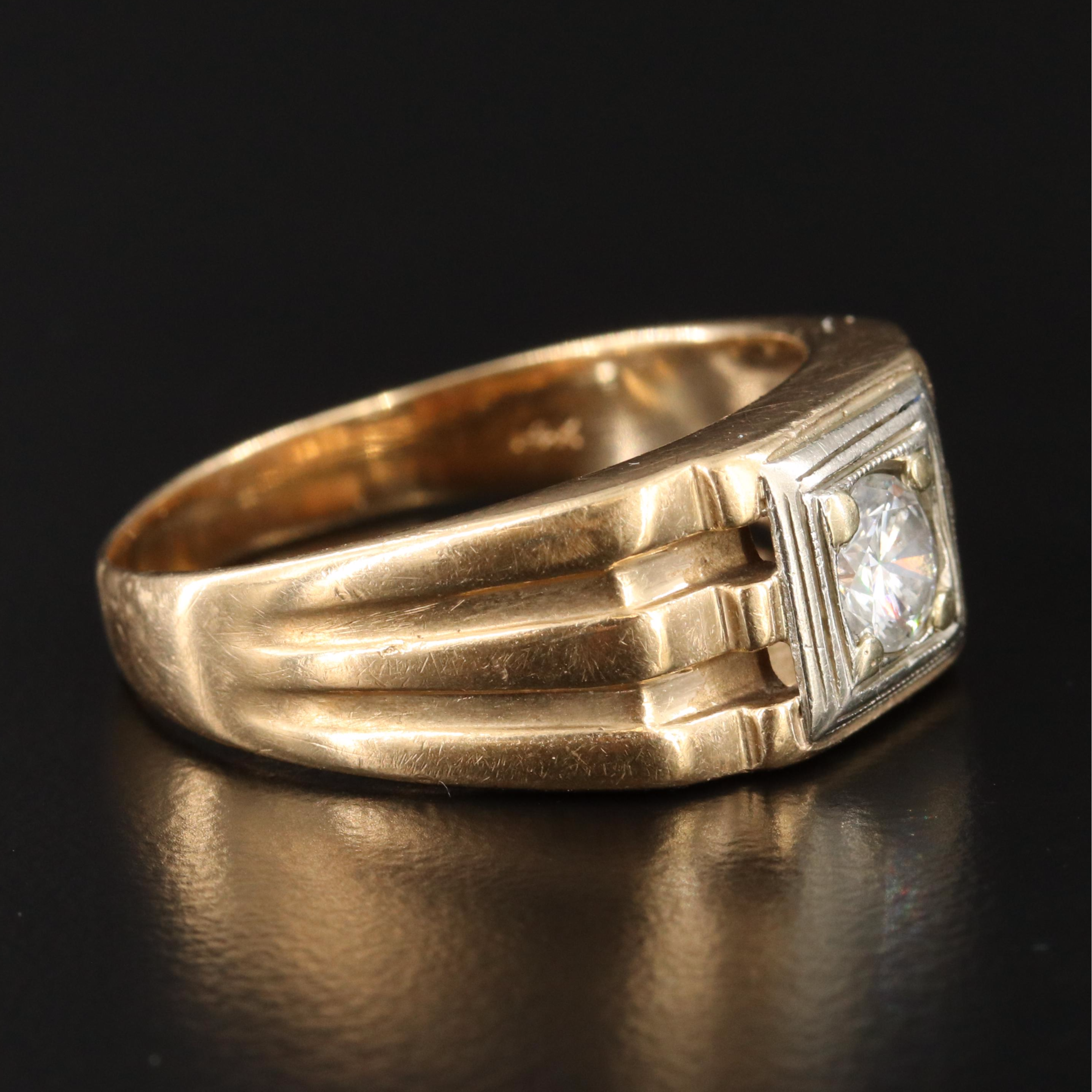 14K 0.46 CT Diamond Solitaire Ring