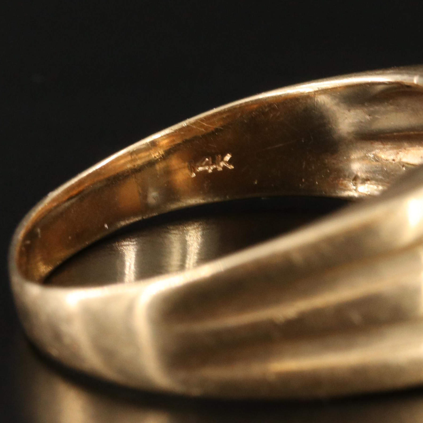 14K 0.46 CT Diamond Solitaire Ring