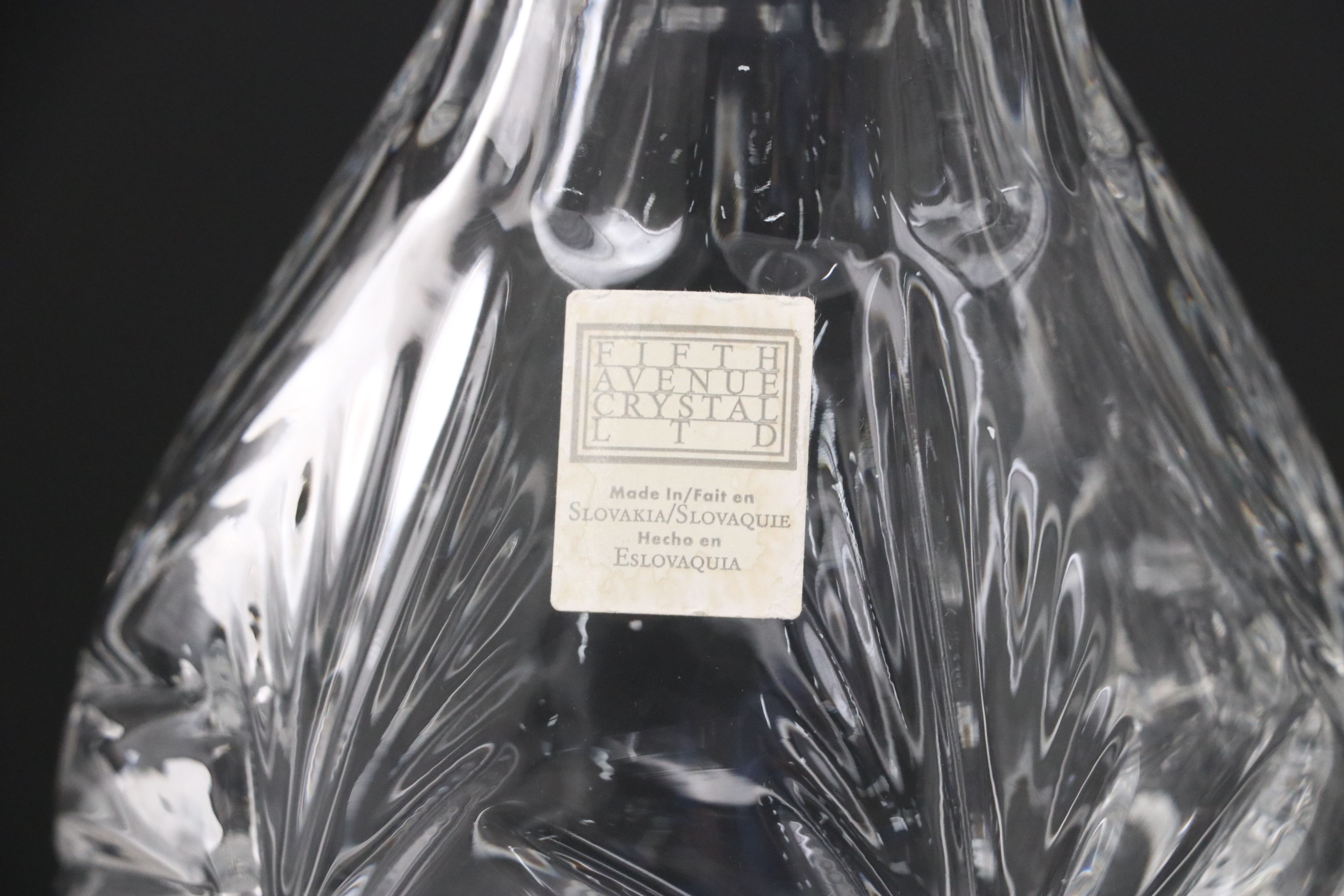 Fifth Avenue Crystal Carafe with Other Pitchers and Bowls