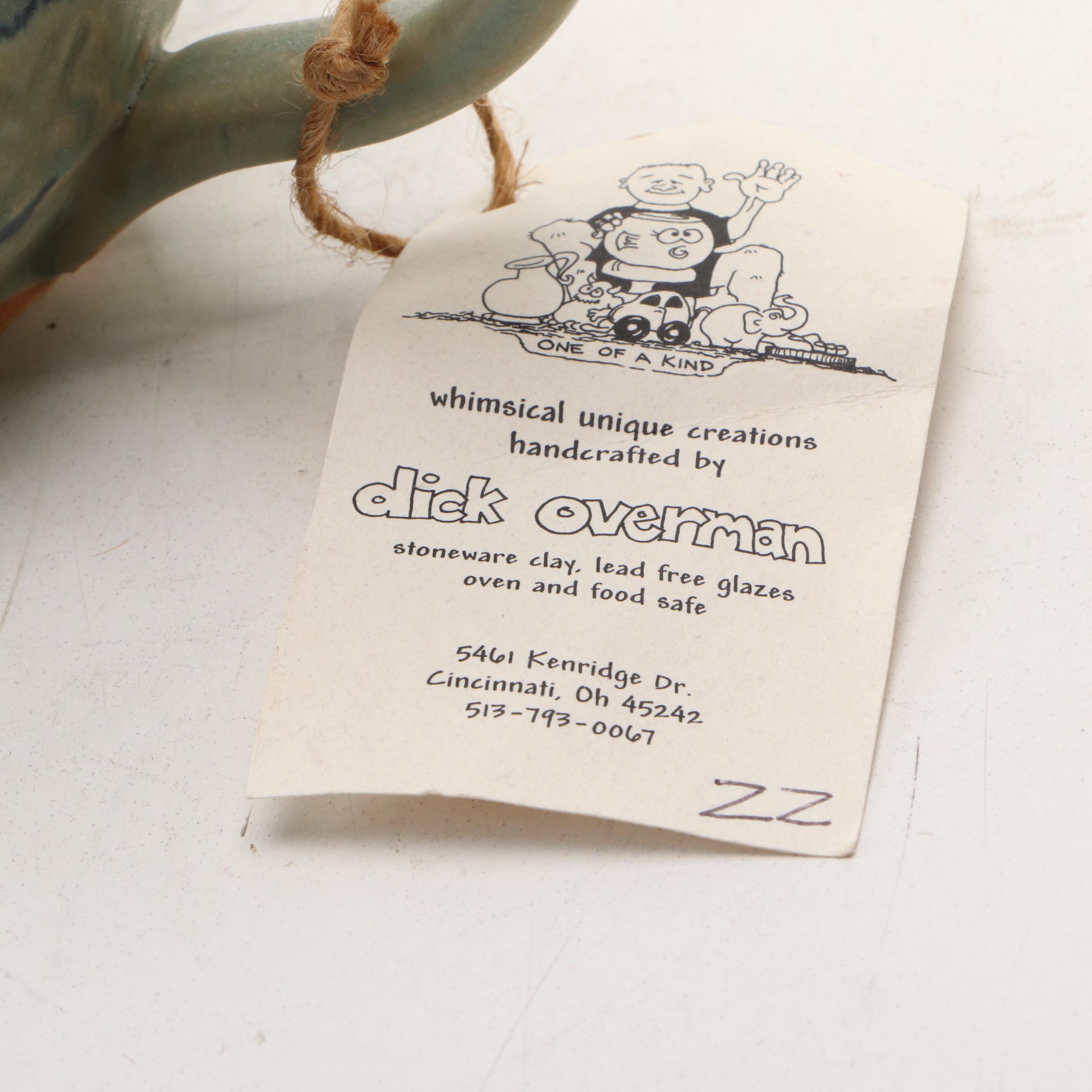 Dick Overman Stoneware Ribbed Pitchers