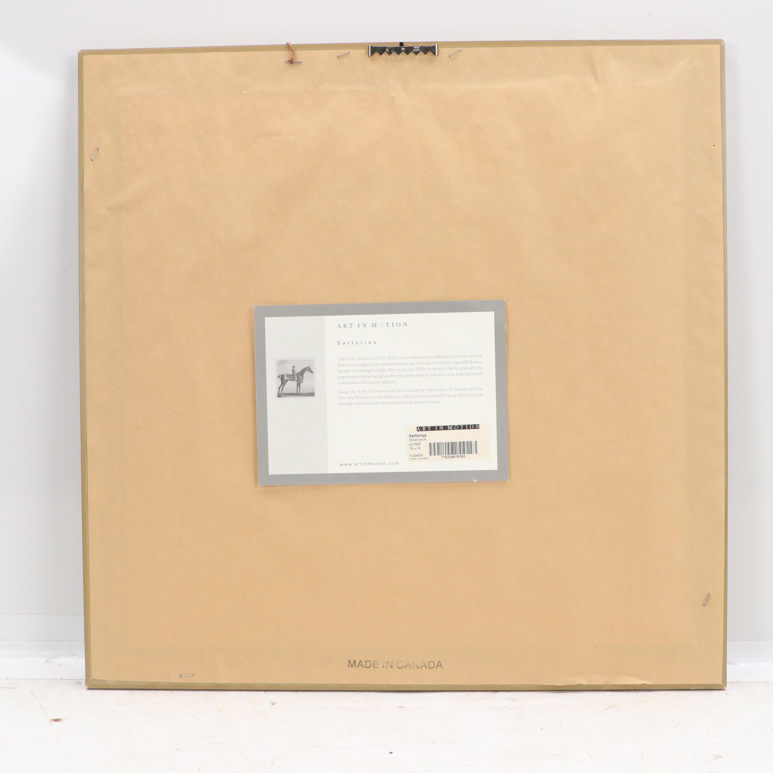 After John Nost Sartorius Equine Offset Lithograph "Moorcock"