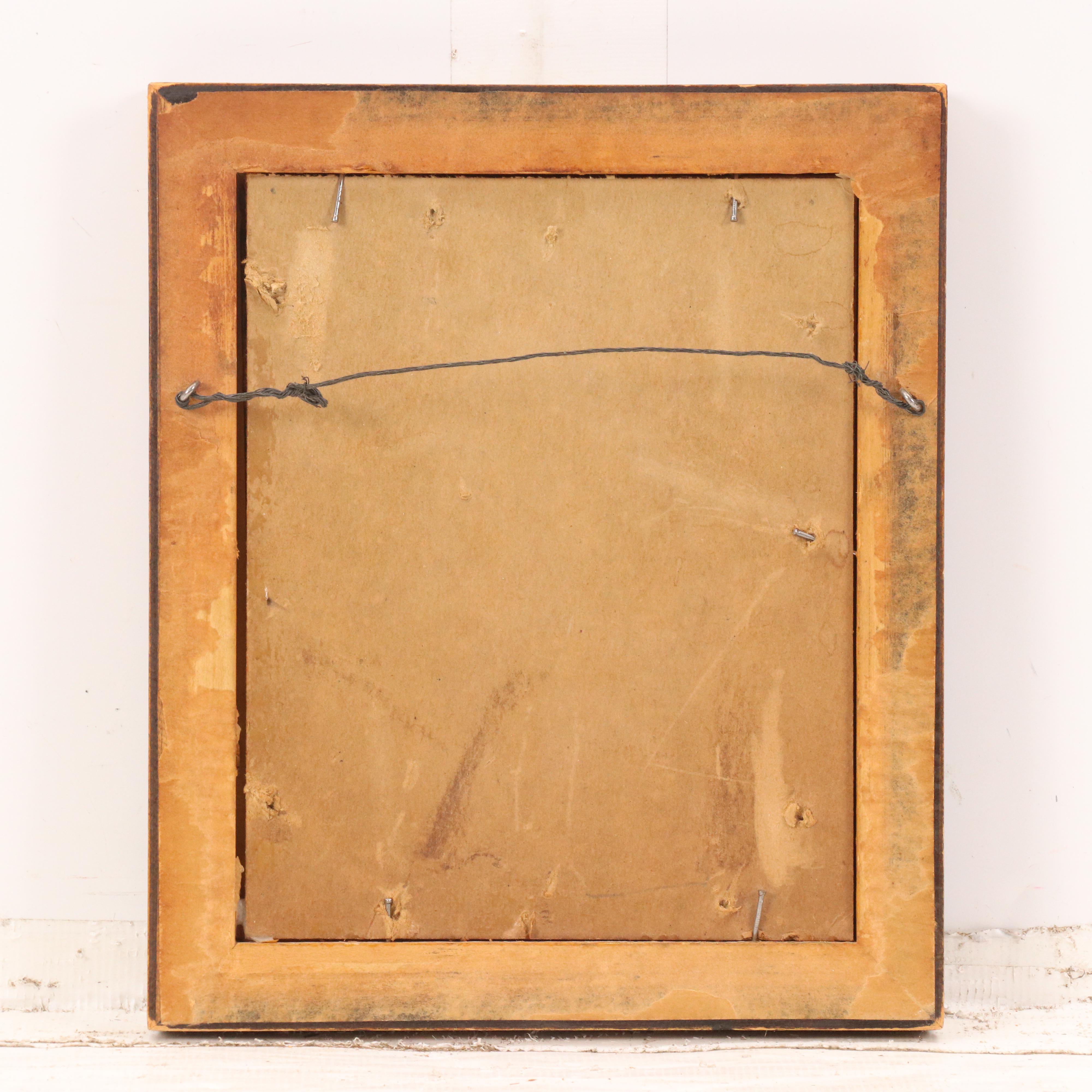 Antique Caricature Oil Portrait of Woman With Bellows "Miss Jim-Ima Crow"