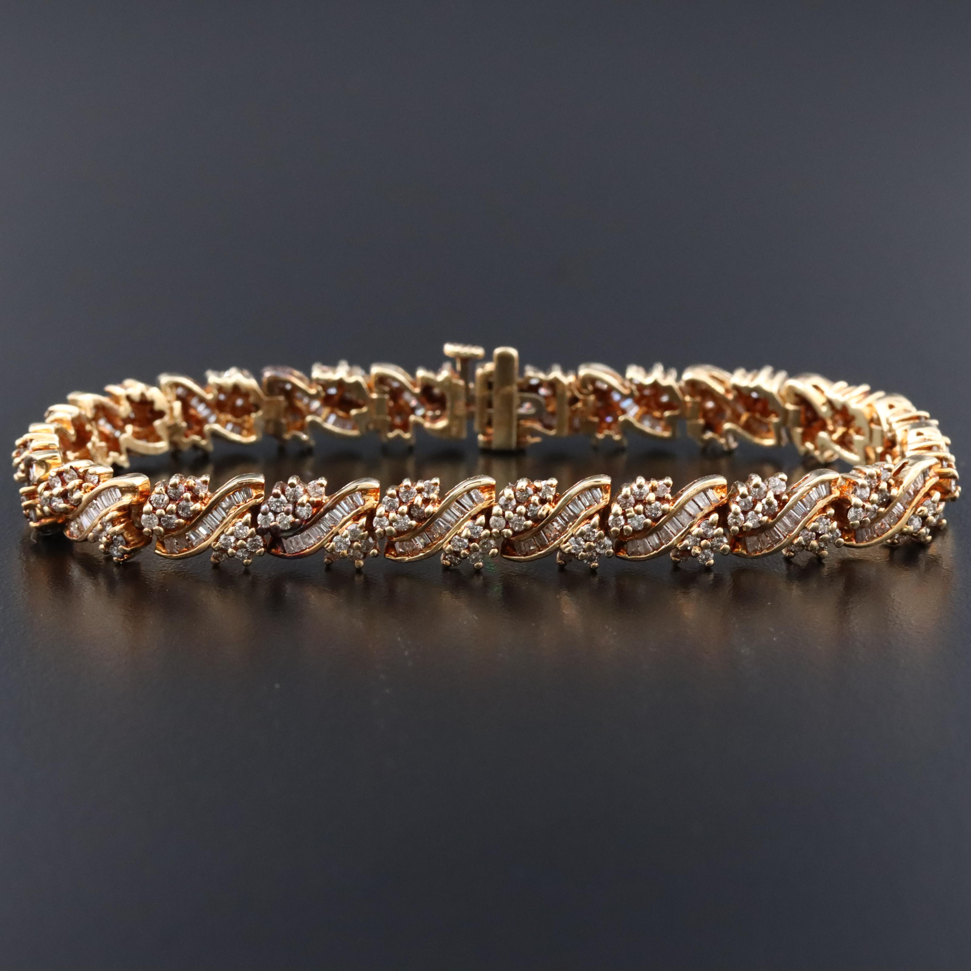 14K 5.26 CTW Diamond Bracelet