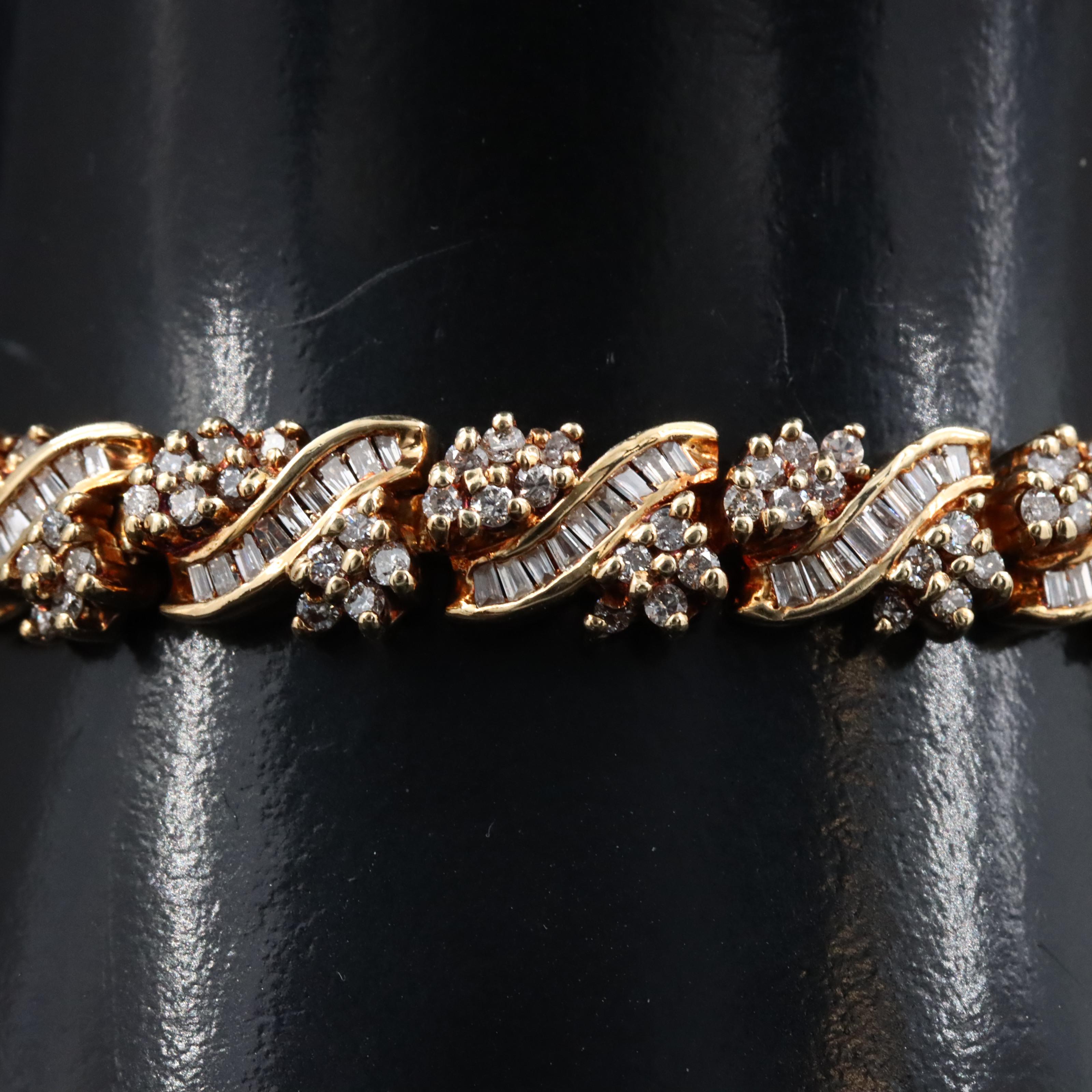 14K 5.26 CTW Diamond Bracelet