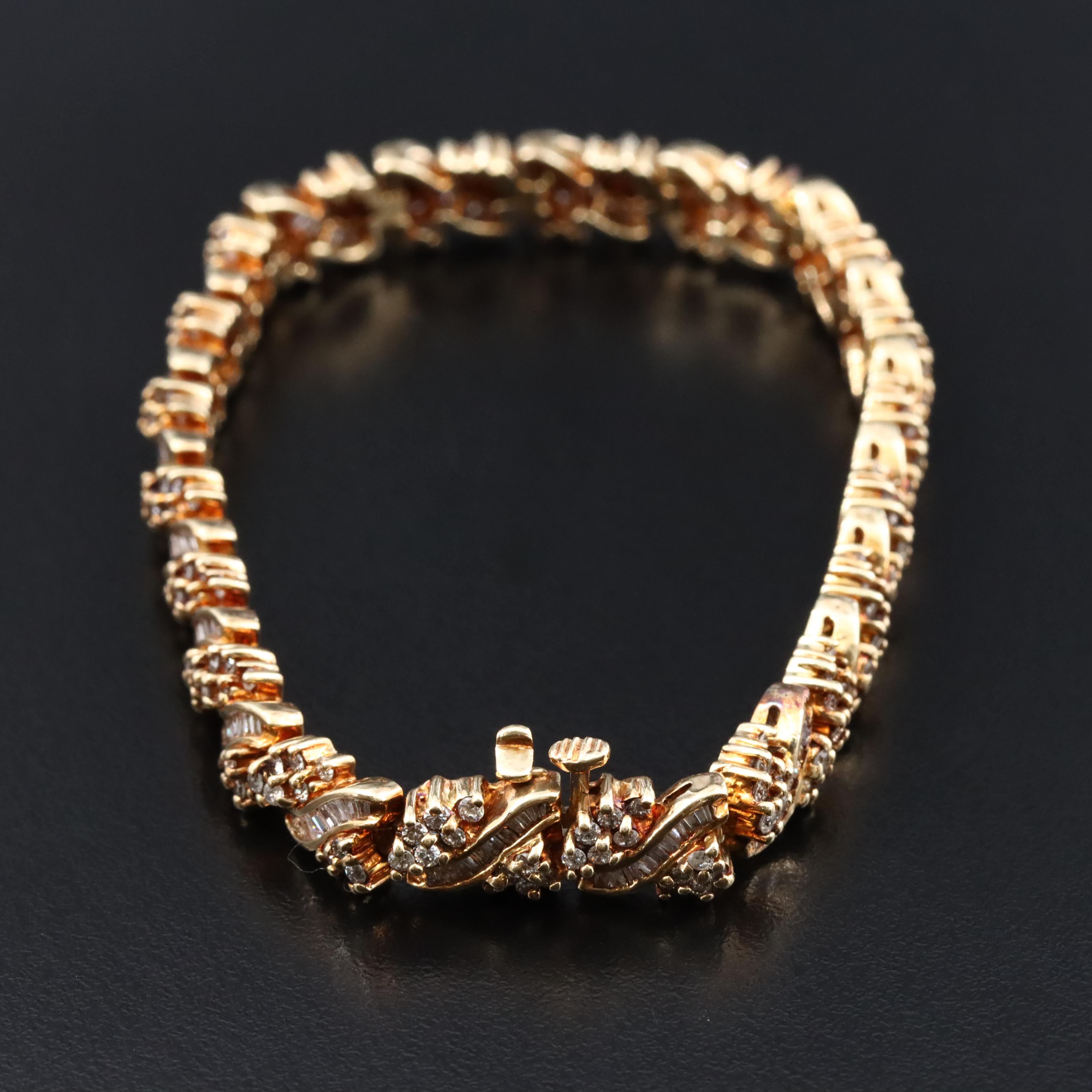 14K 5.26 CTW Diamond Bracelet