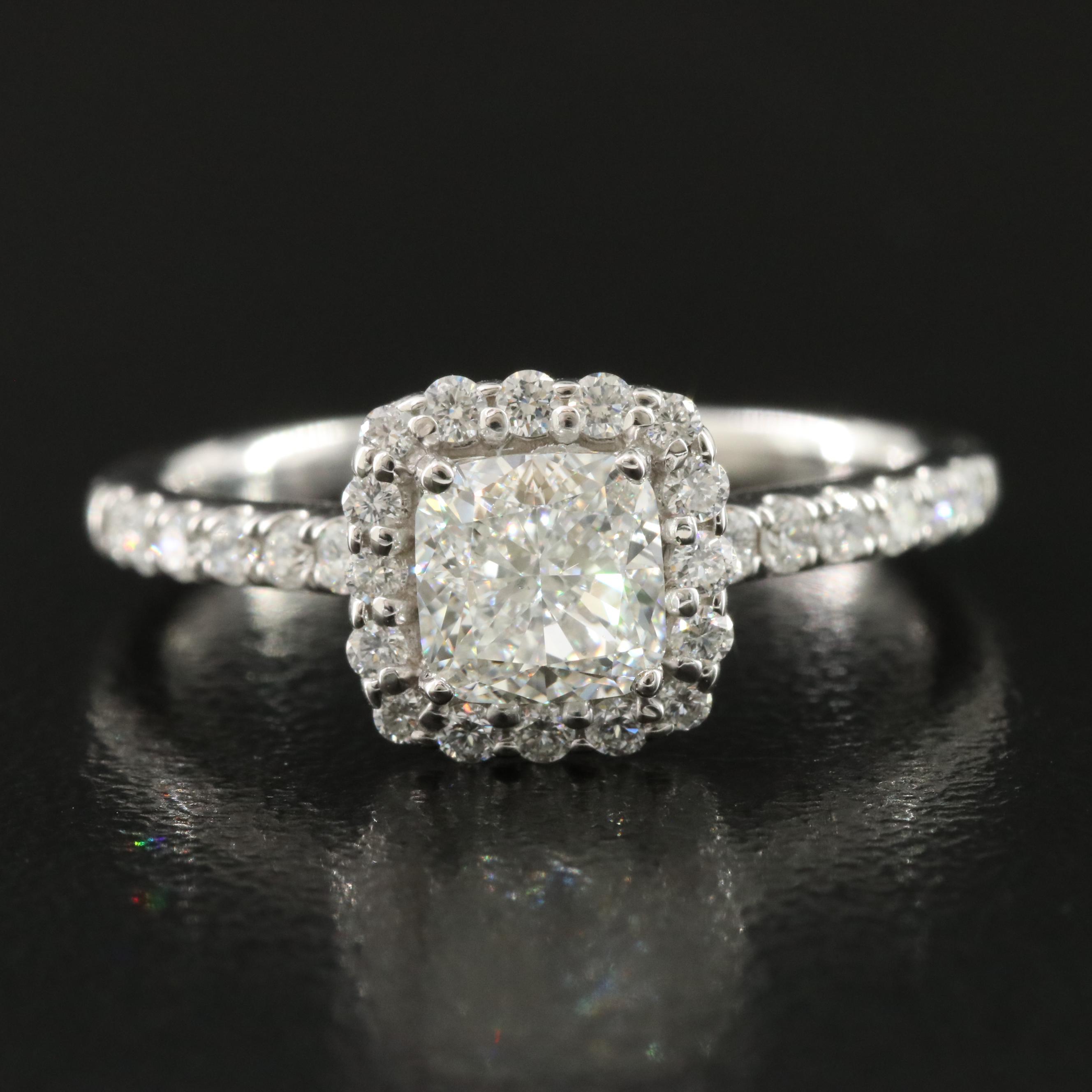 14K 1.35 CTW Diamond Ring with GIA eReport
