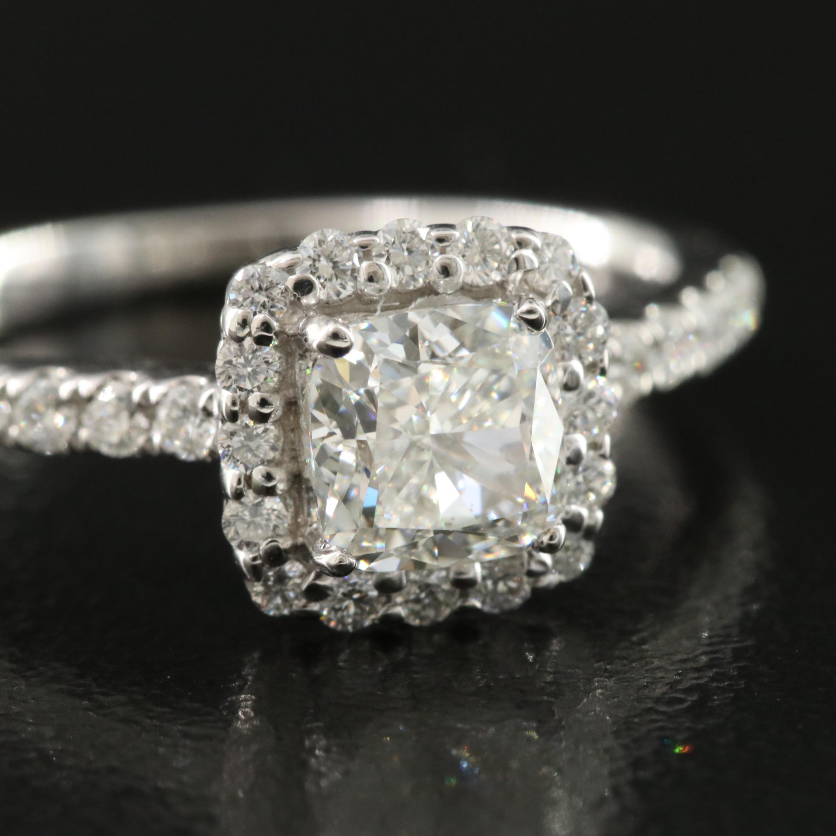 14K 1.35 CTW Diamond Ring with GIA eReport