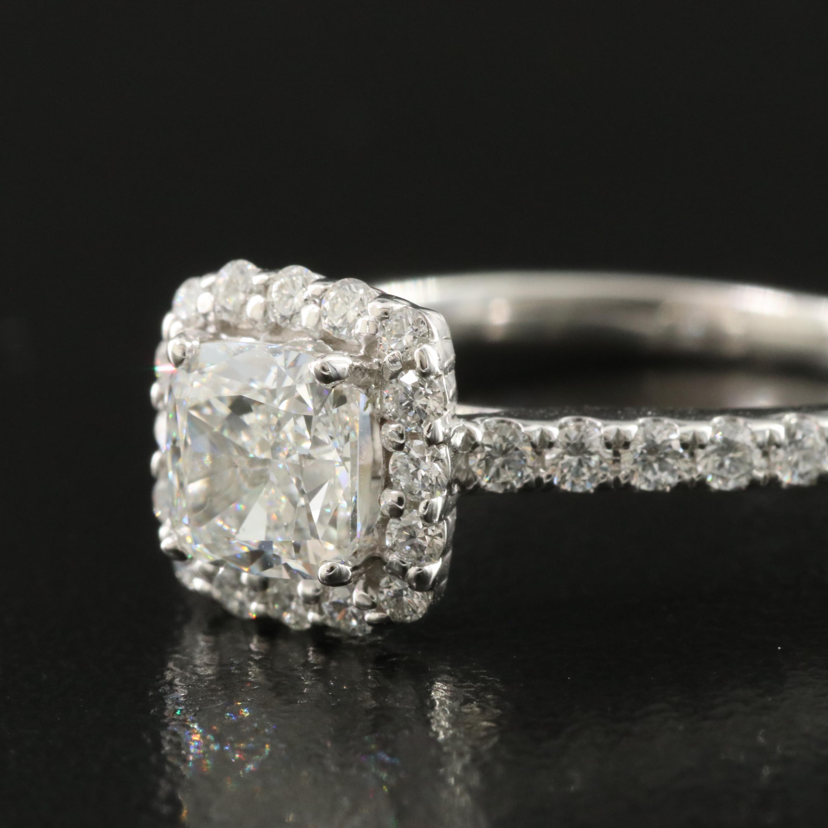 14K 1.35 CTW Diamond Ring with GIA eReport