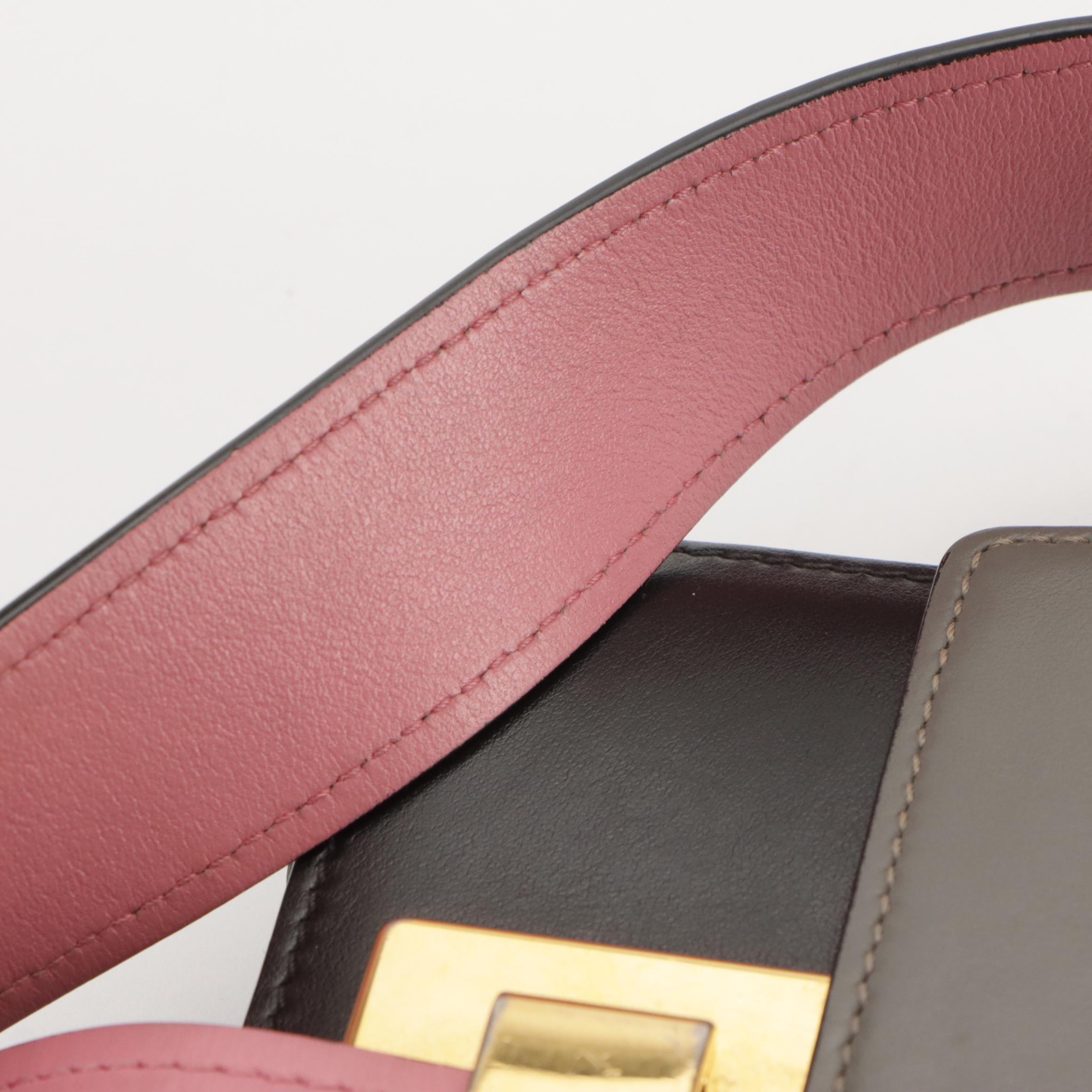 Prada City Ribbon Crossbody Bag in Colorblock Calfskin Leather