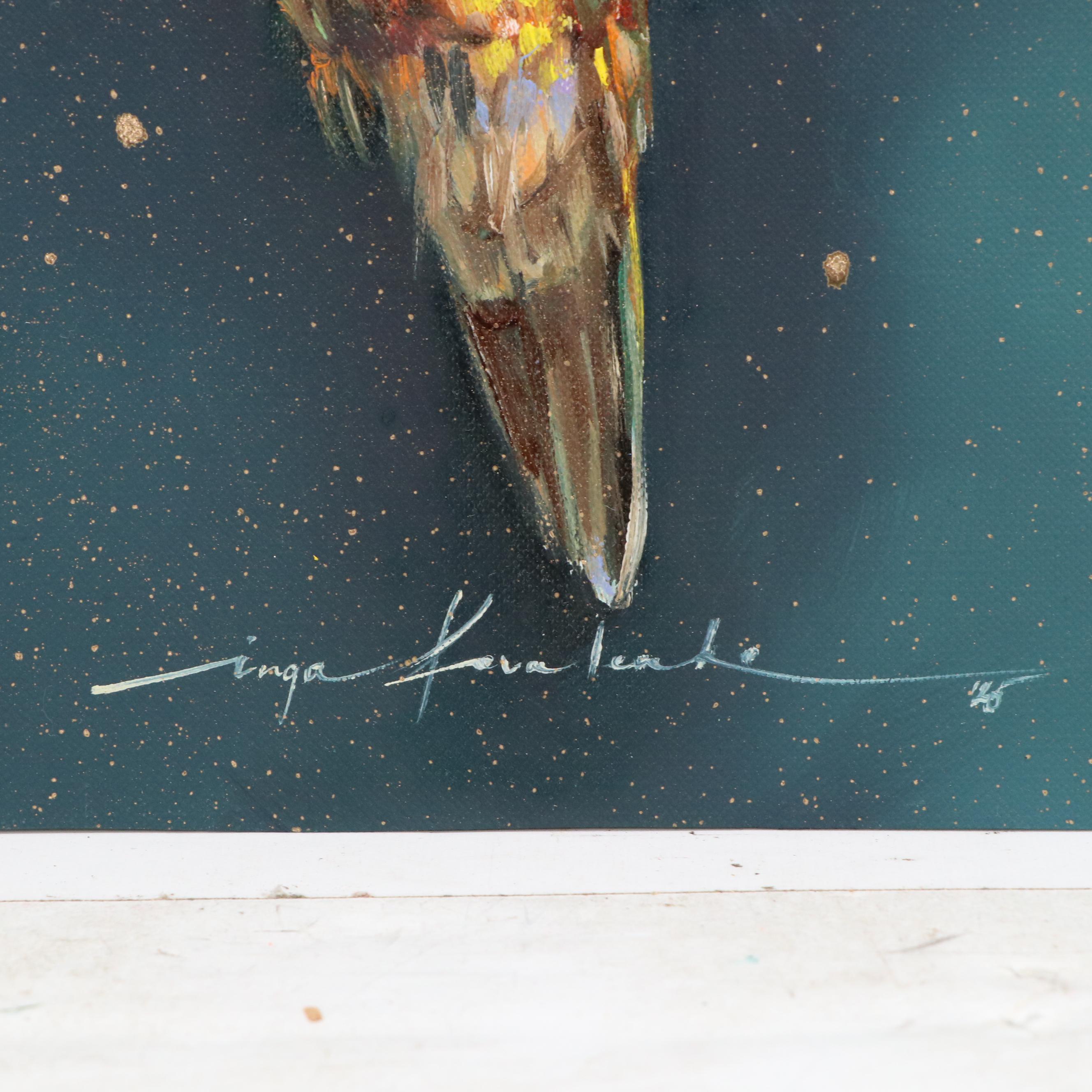 Inga Kovalenko Oil Painting of a Hummingbird, 2025