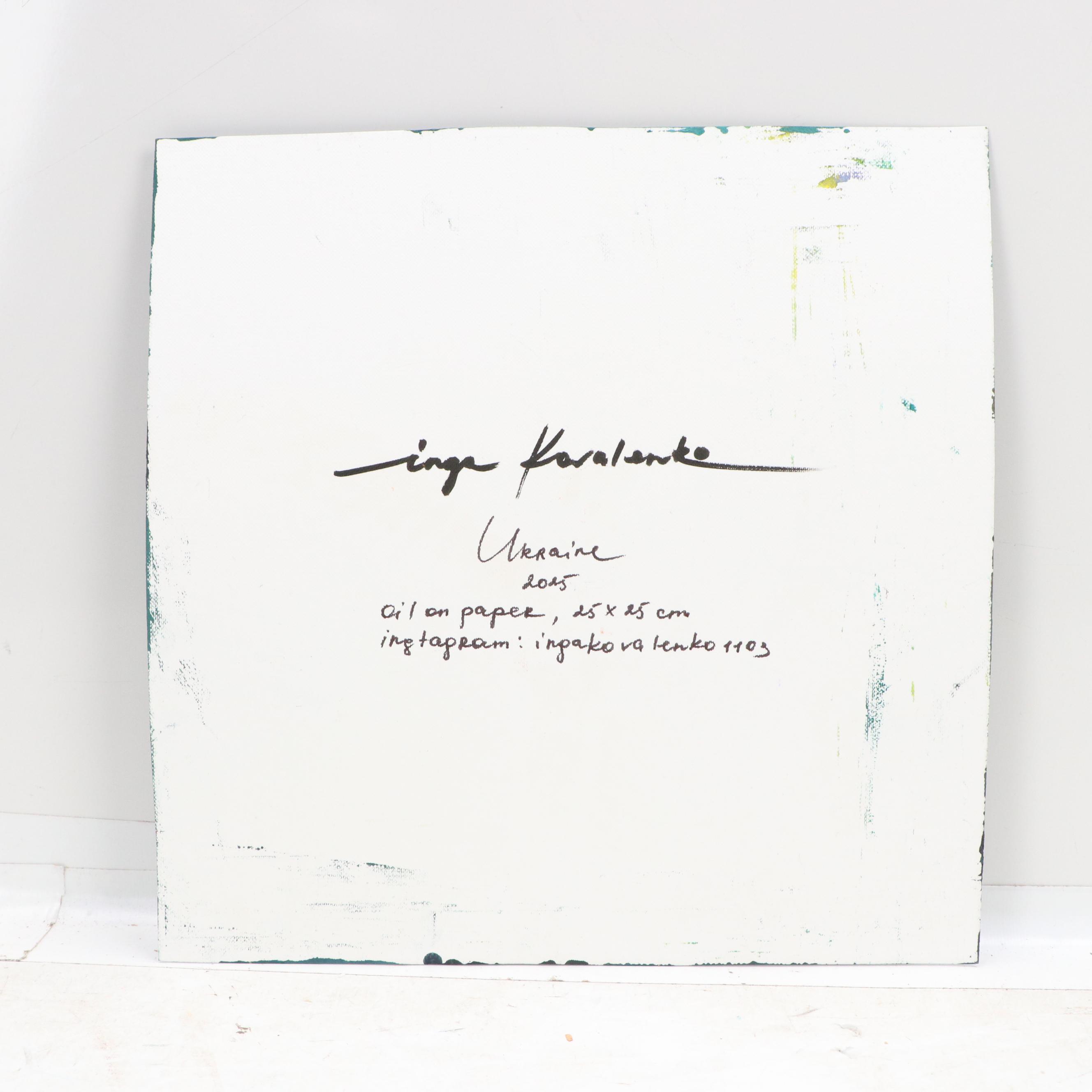 Inga Kovalenko Oil Painting of a Hummingbird, 2025