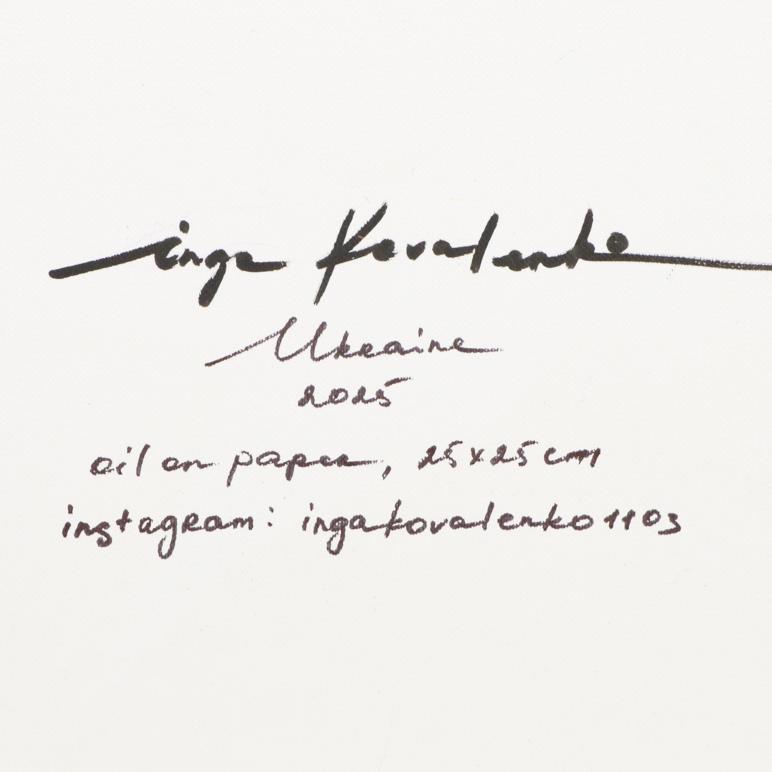 Inga Kovalenko Oil Painting of Hummingbird, 2025