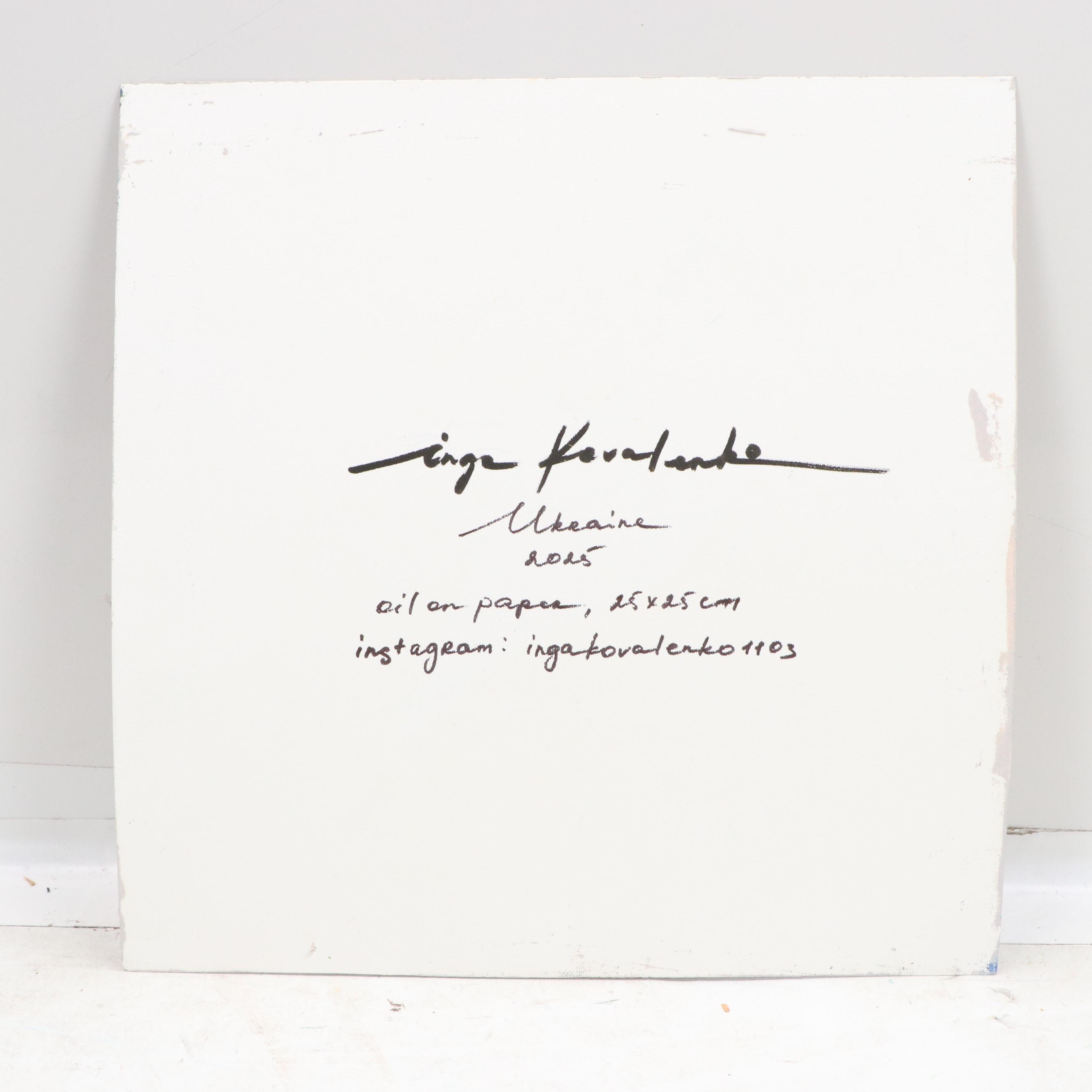 Inga Kovalenko Oil Painting of Hummingbird, 2025