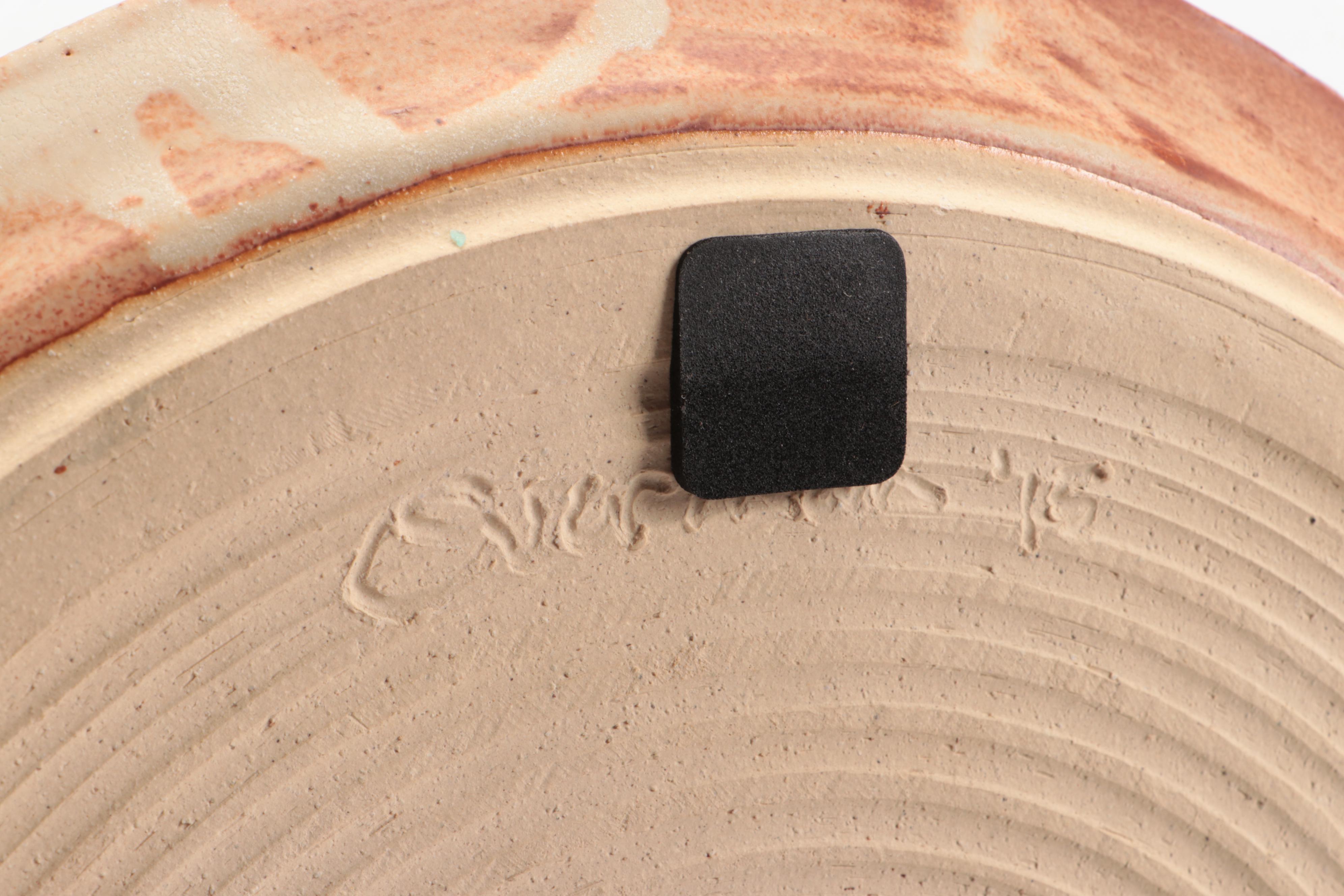 Art Pottery Teapot and Platter