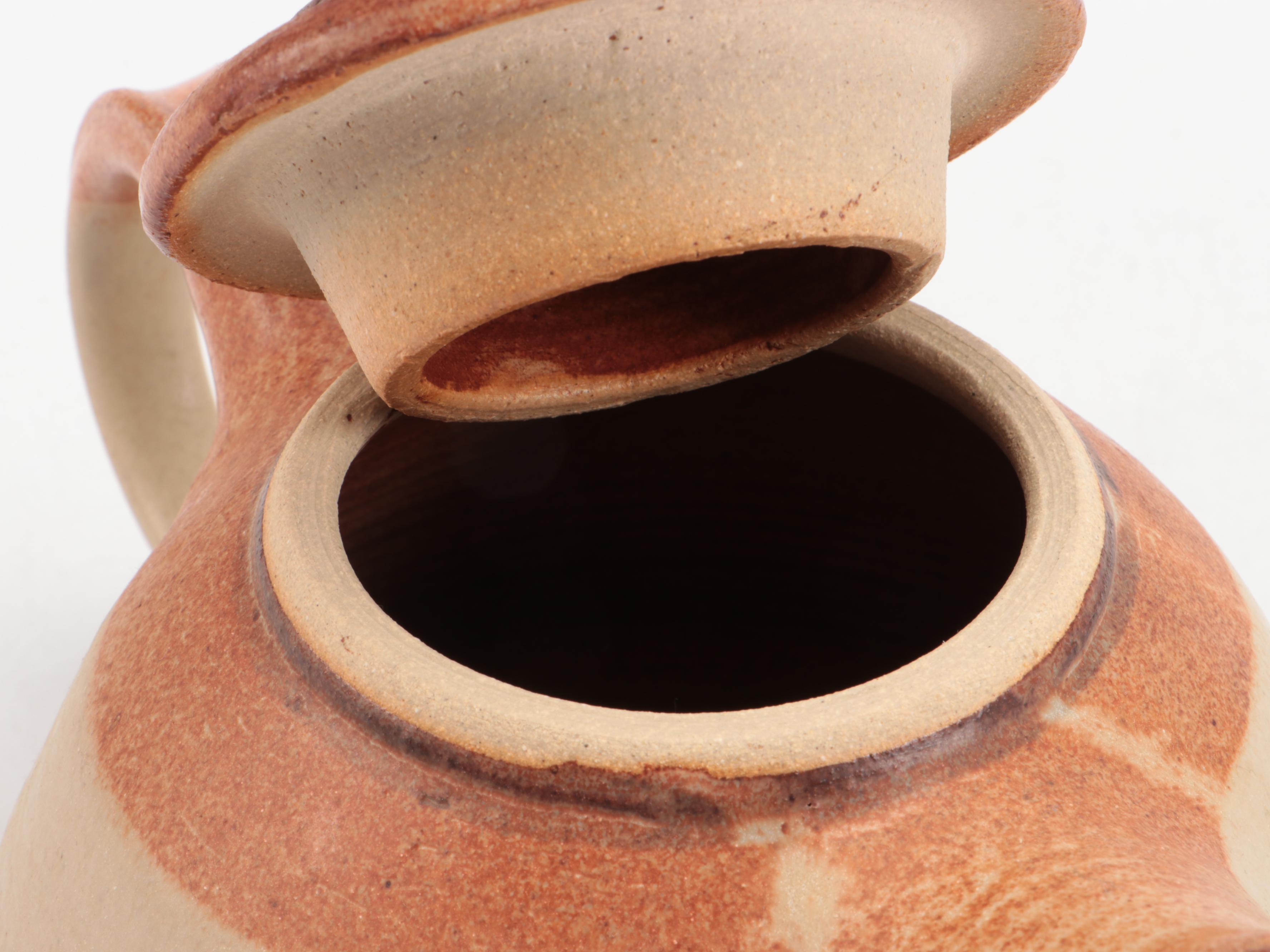 Art Pottery Teapot and Platter