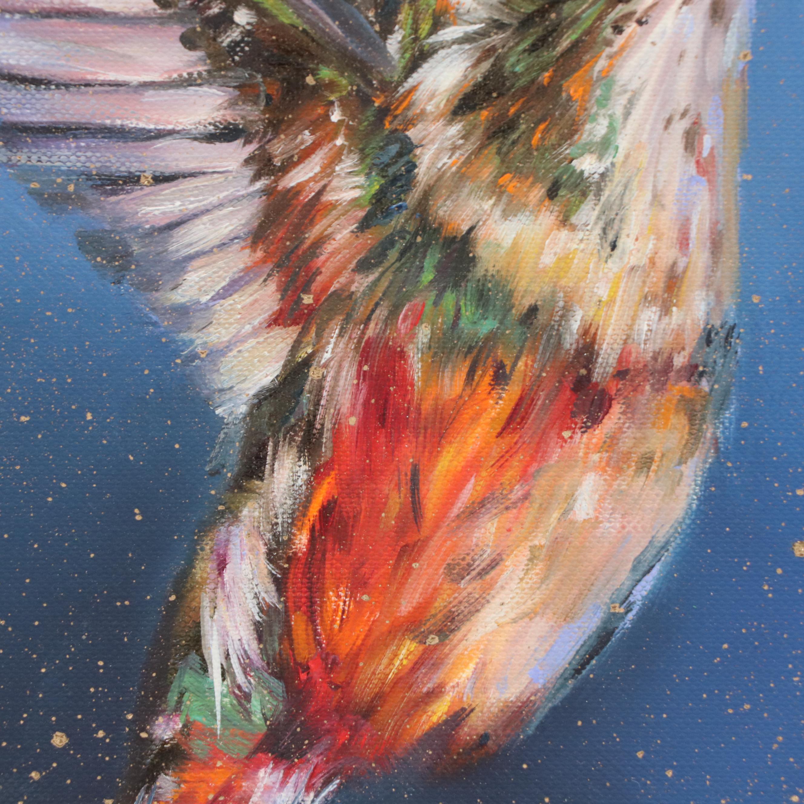 Inga Kovalenko Oil Painting of Hummingbird, 2025