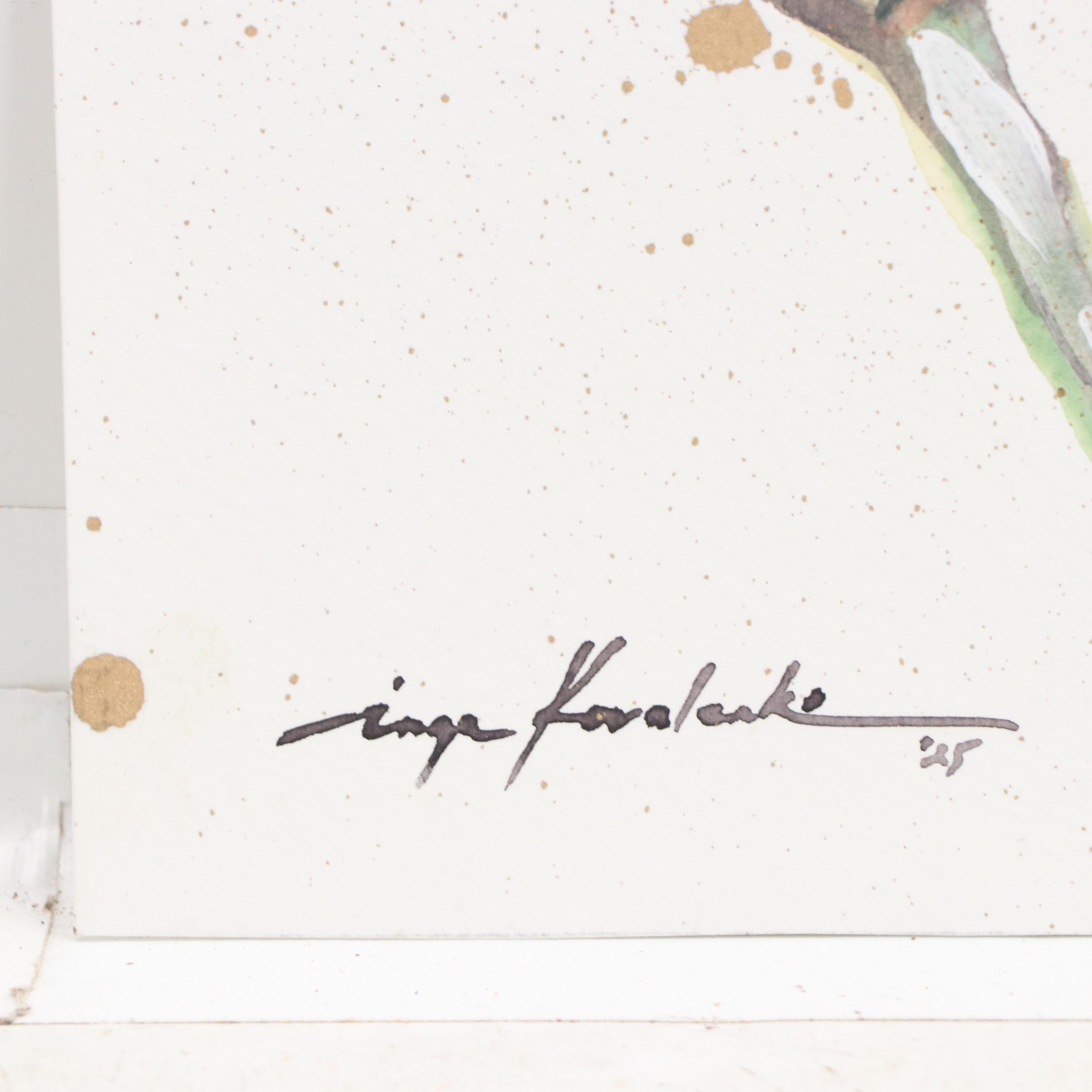 Inga Kovalenko Watercolor Painting of a Bird, 2025