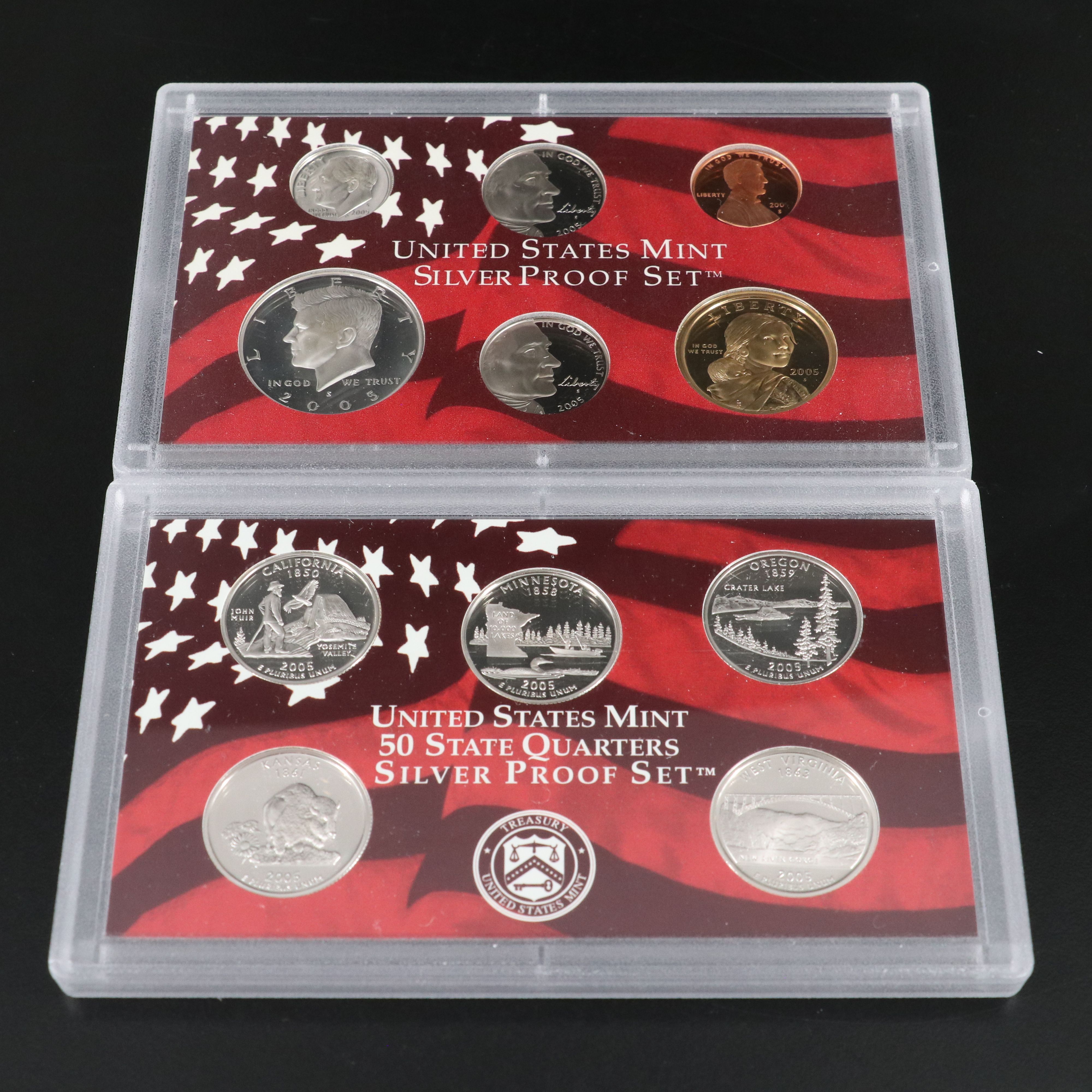 Two Modern Silver U.S. Proof Sets