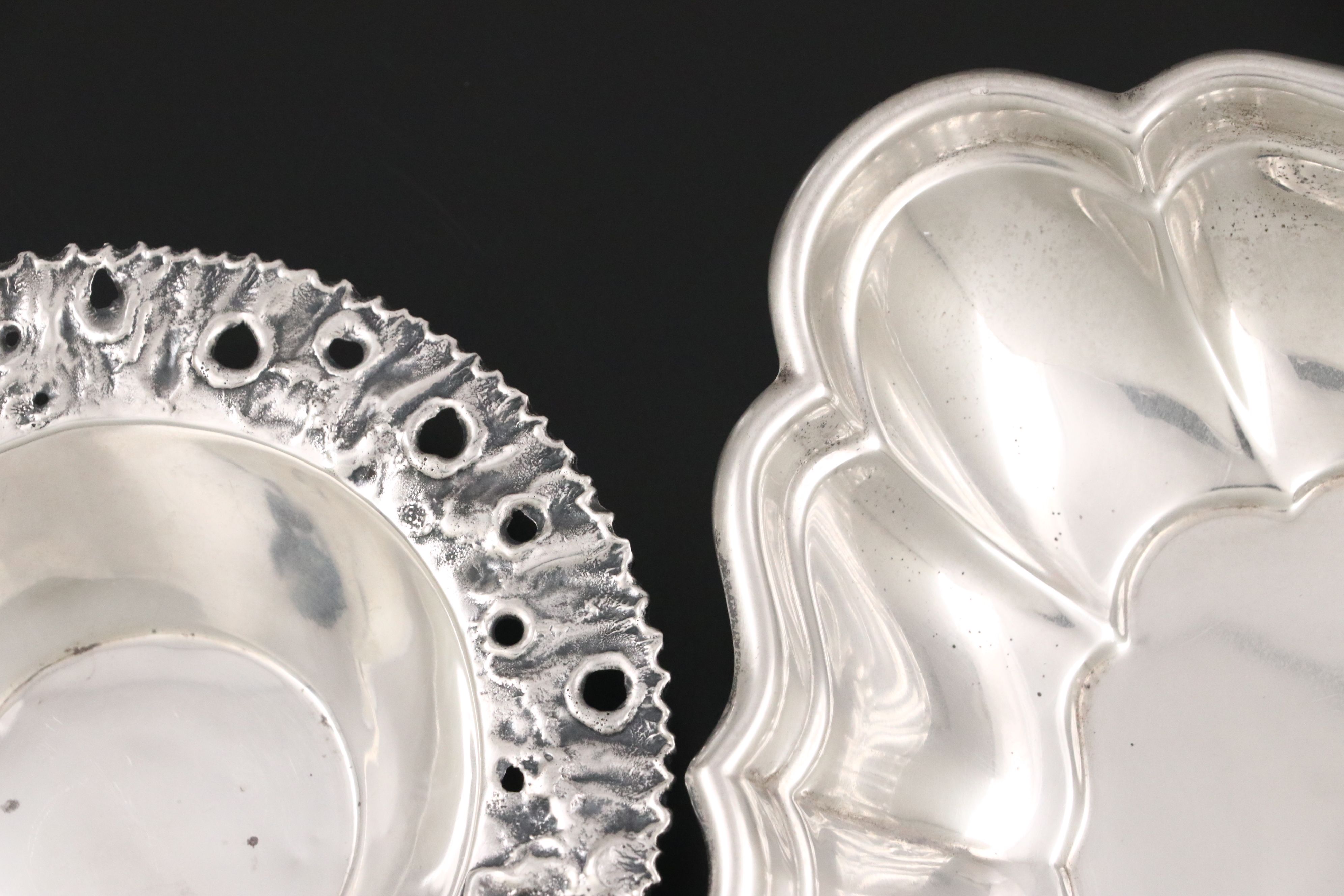 Reed & Barton "Windsor" Sterling Muffin Dish with Other Nut and Bonbon Dishes