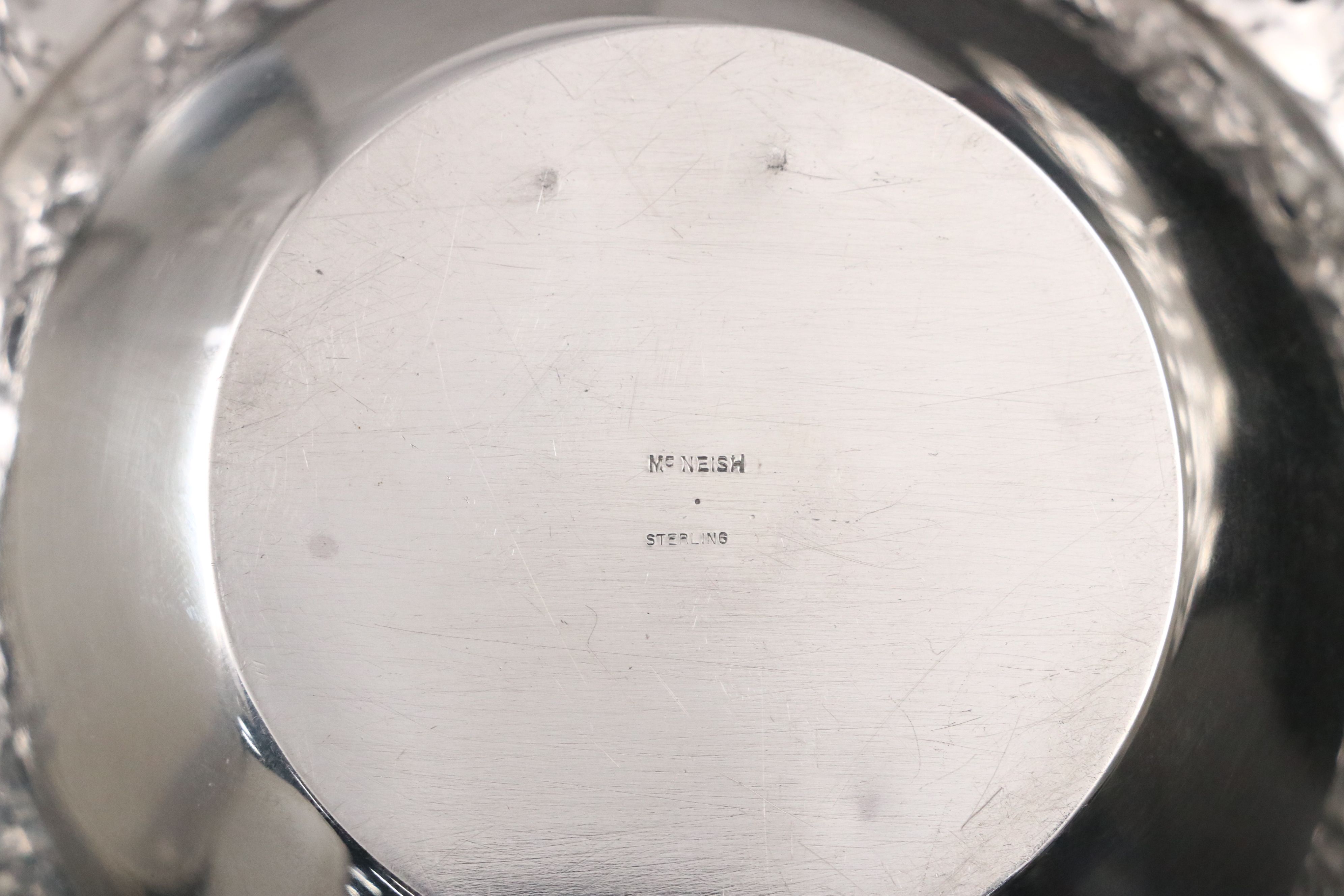 Reed & Barton "Windsor" Sterling Muffin Dish with Other Nut and Bonbon Dishes