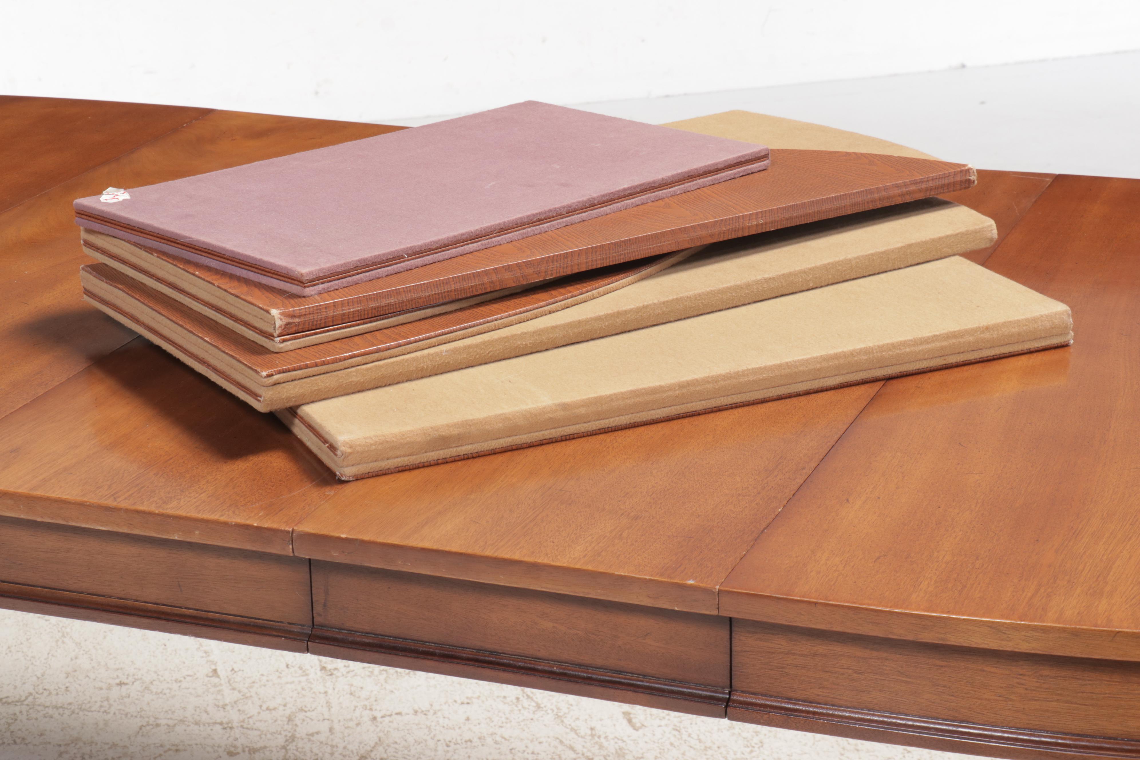 Seven-Piece Drexel "Triune" Walnut Dining Set, Mid to Late 20th Century