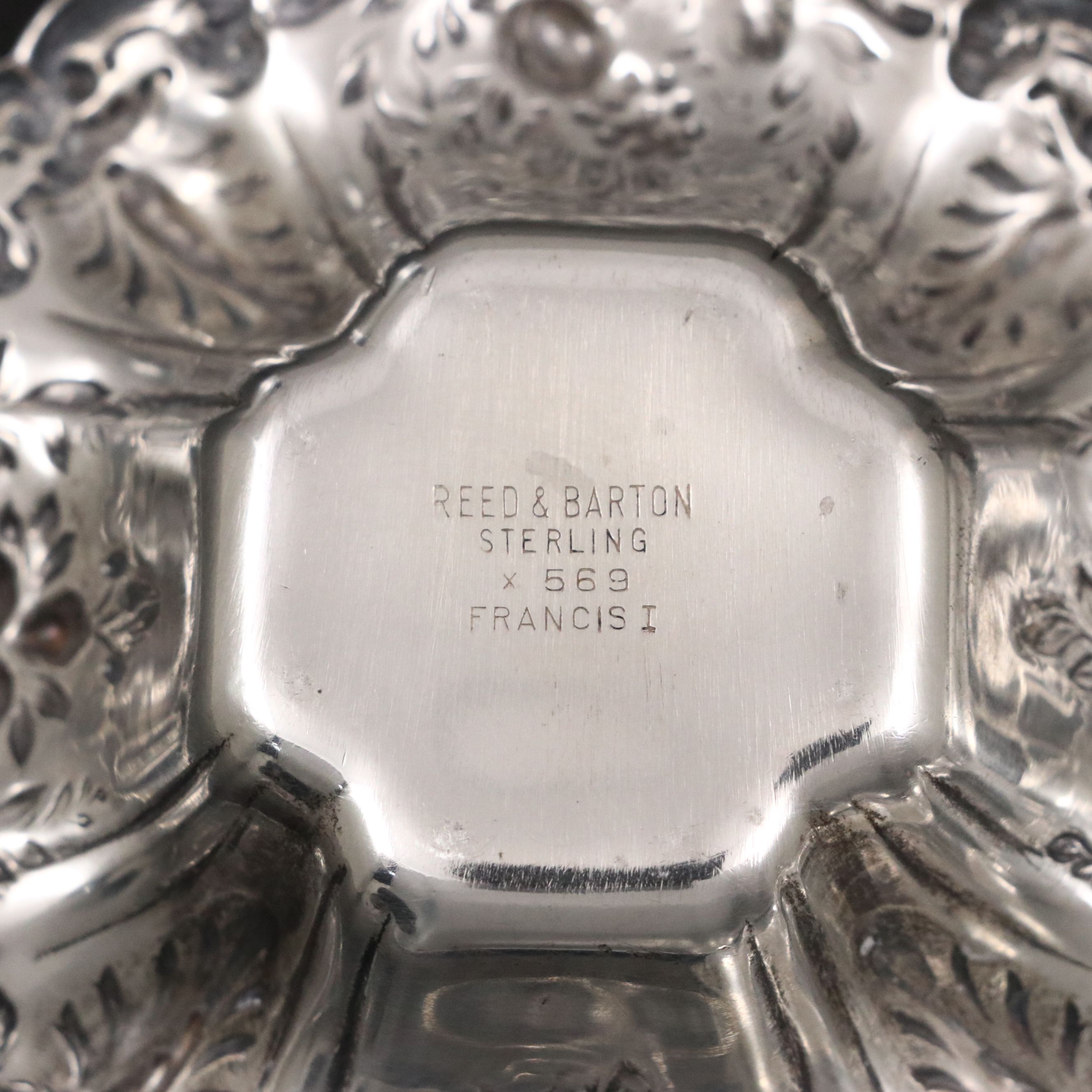 Reed & Barton "Windsor" Sterling Muffin Dish with Other Nut and Bonbon Dishes