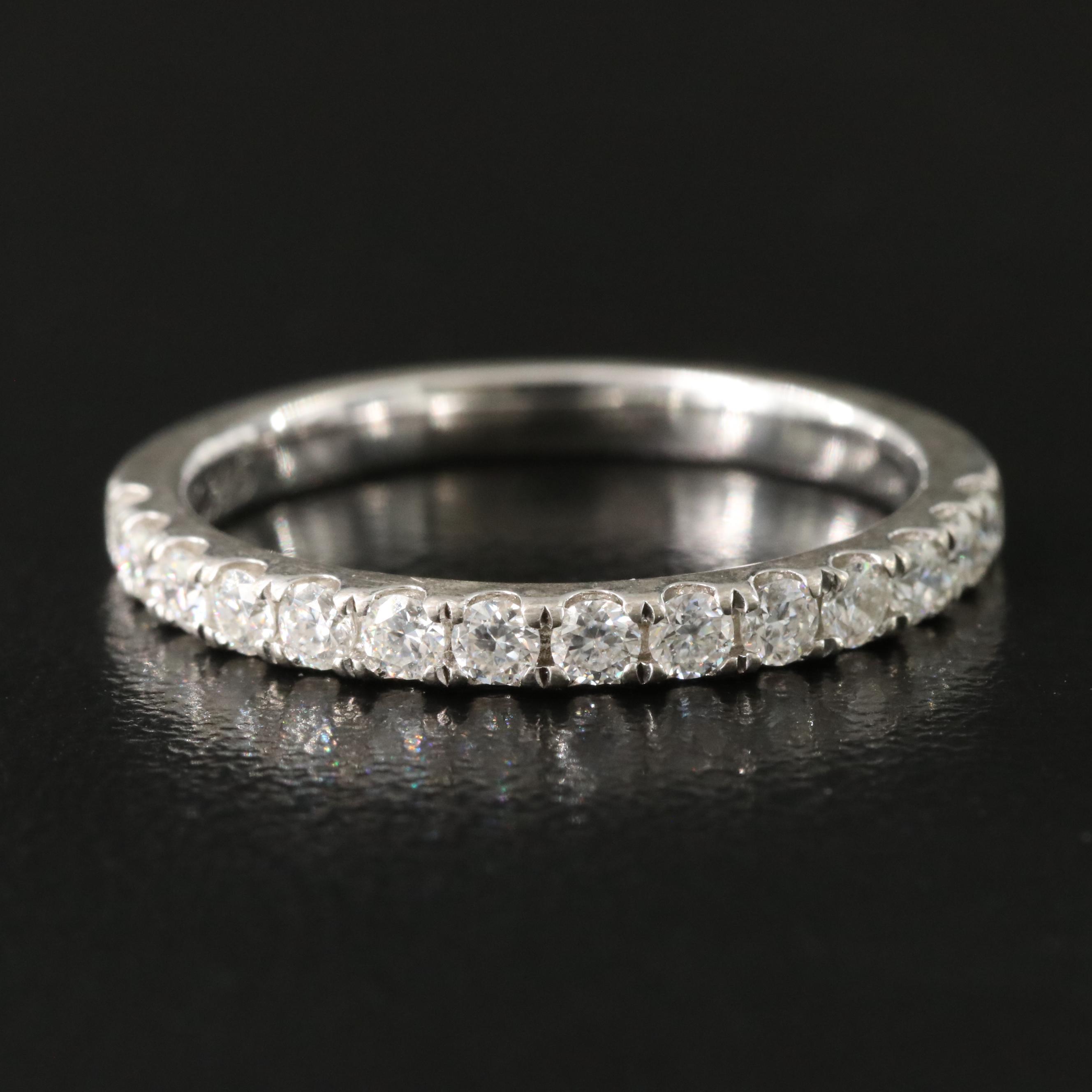 Sterling Moissanite Band