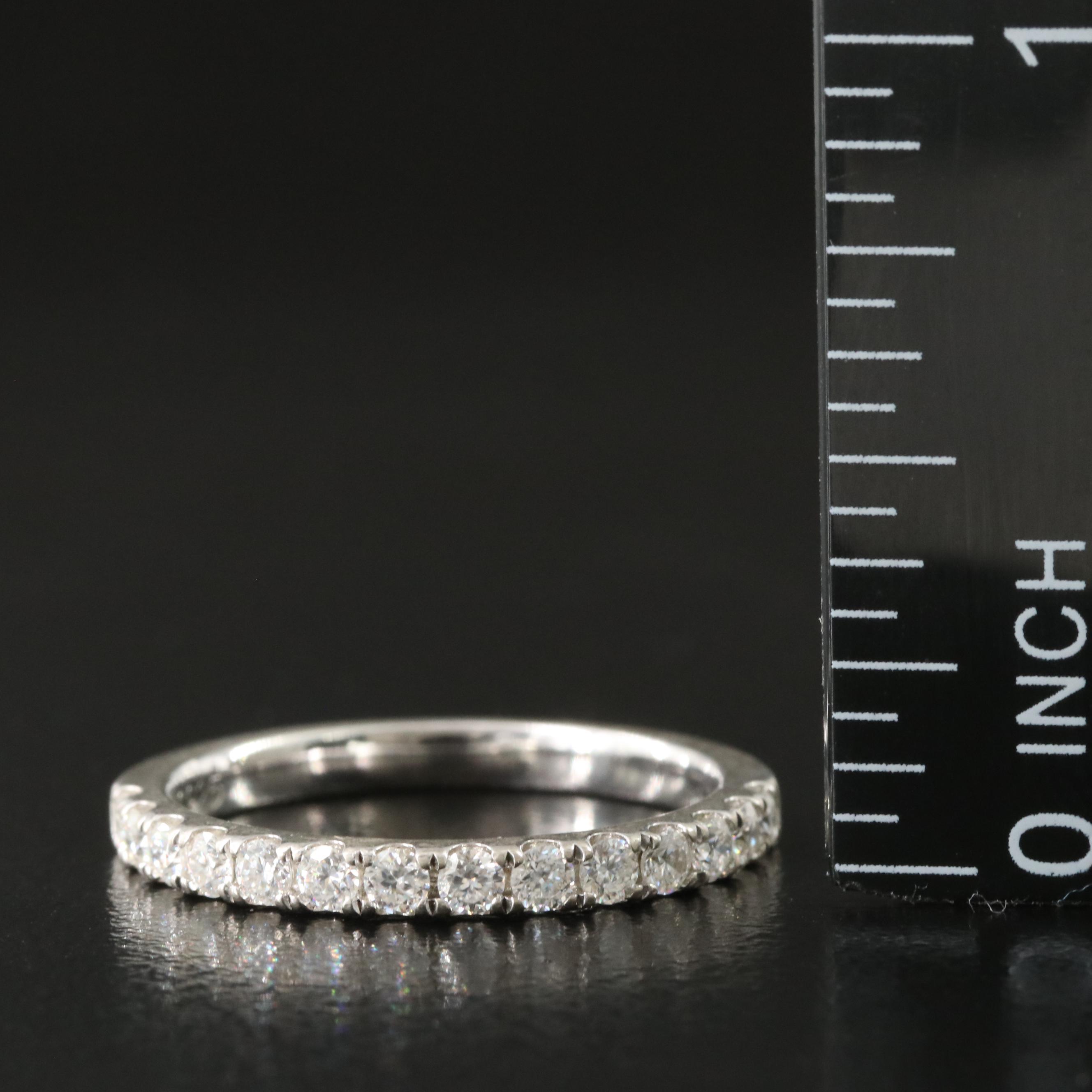 Sterling Moissanite Band