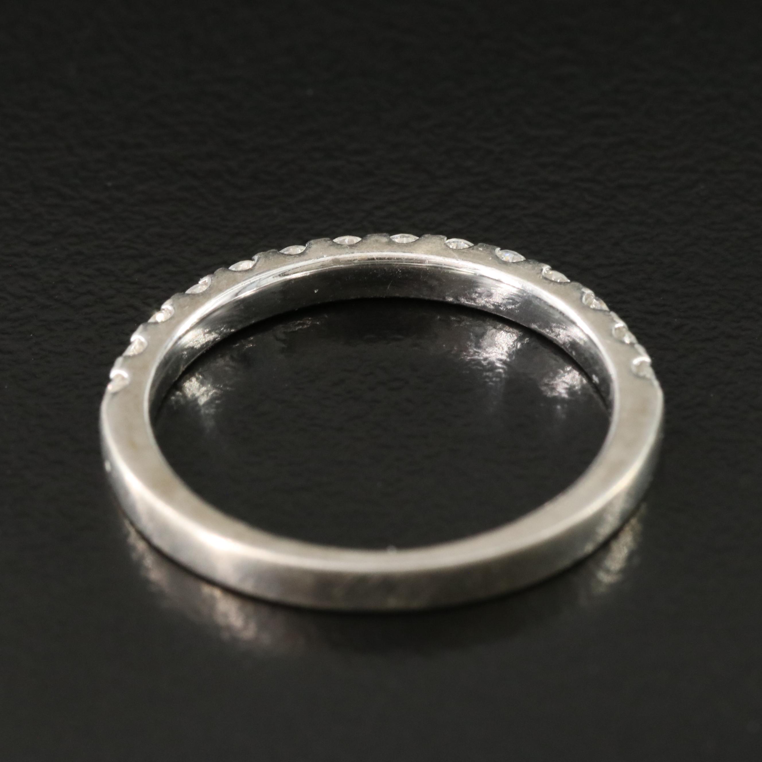 Sterling Moissanite Band