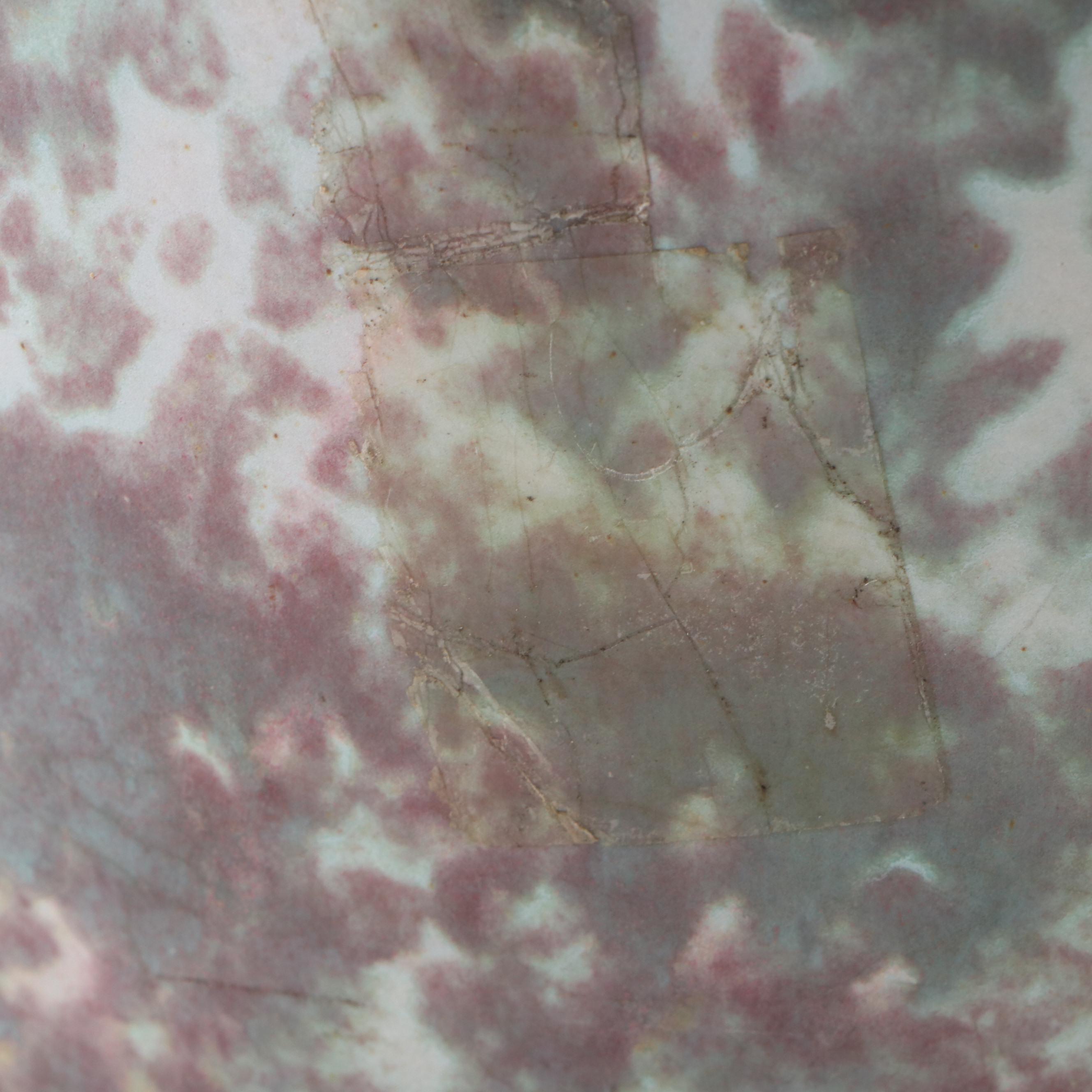 Burley Winter Pottery Mottled Green Satin Finish Ceramic Planter