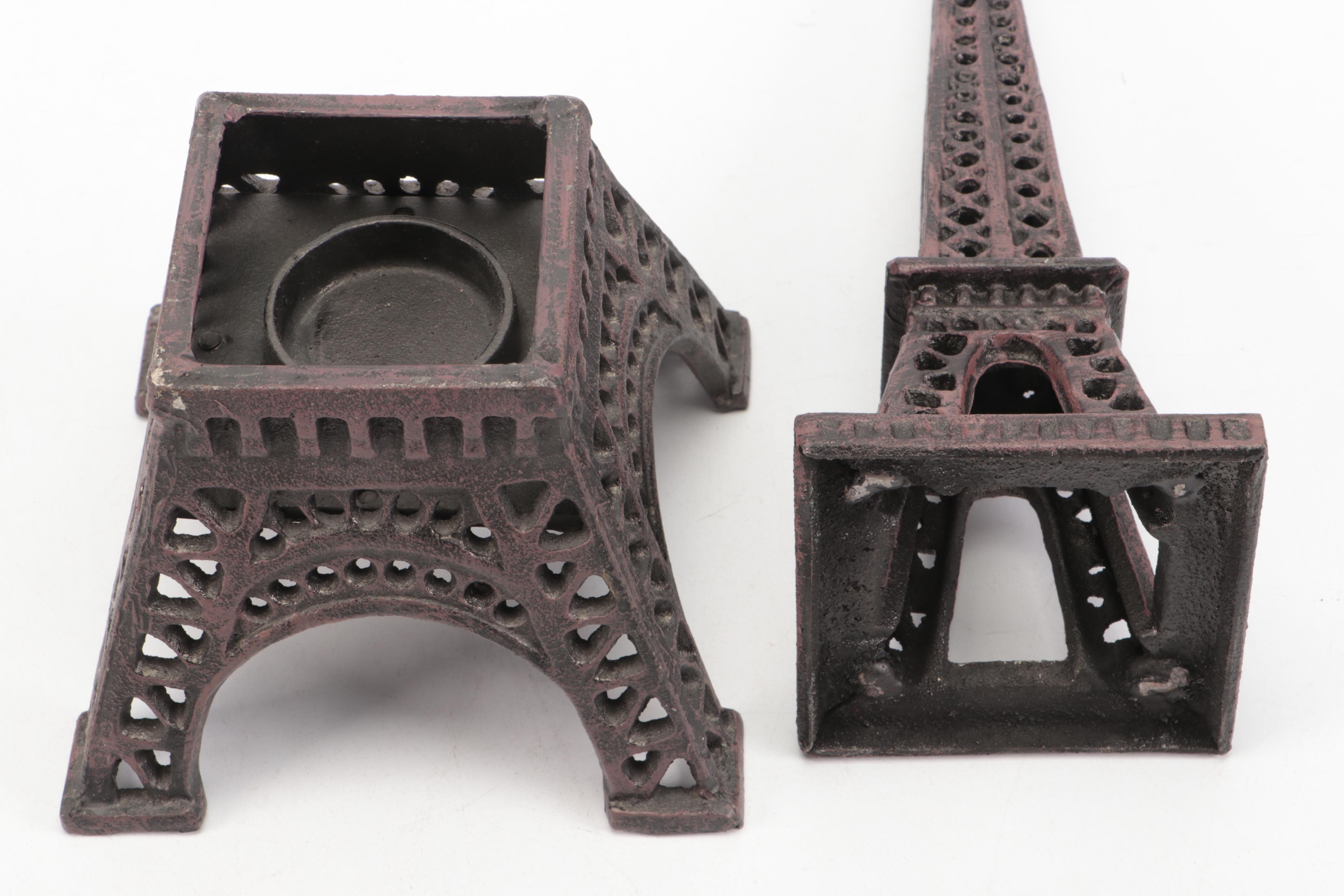 Cast Iron Eiffel Tower Votive Holder