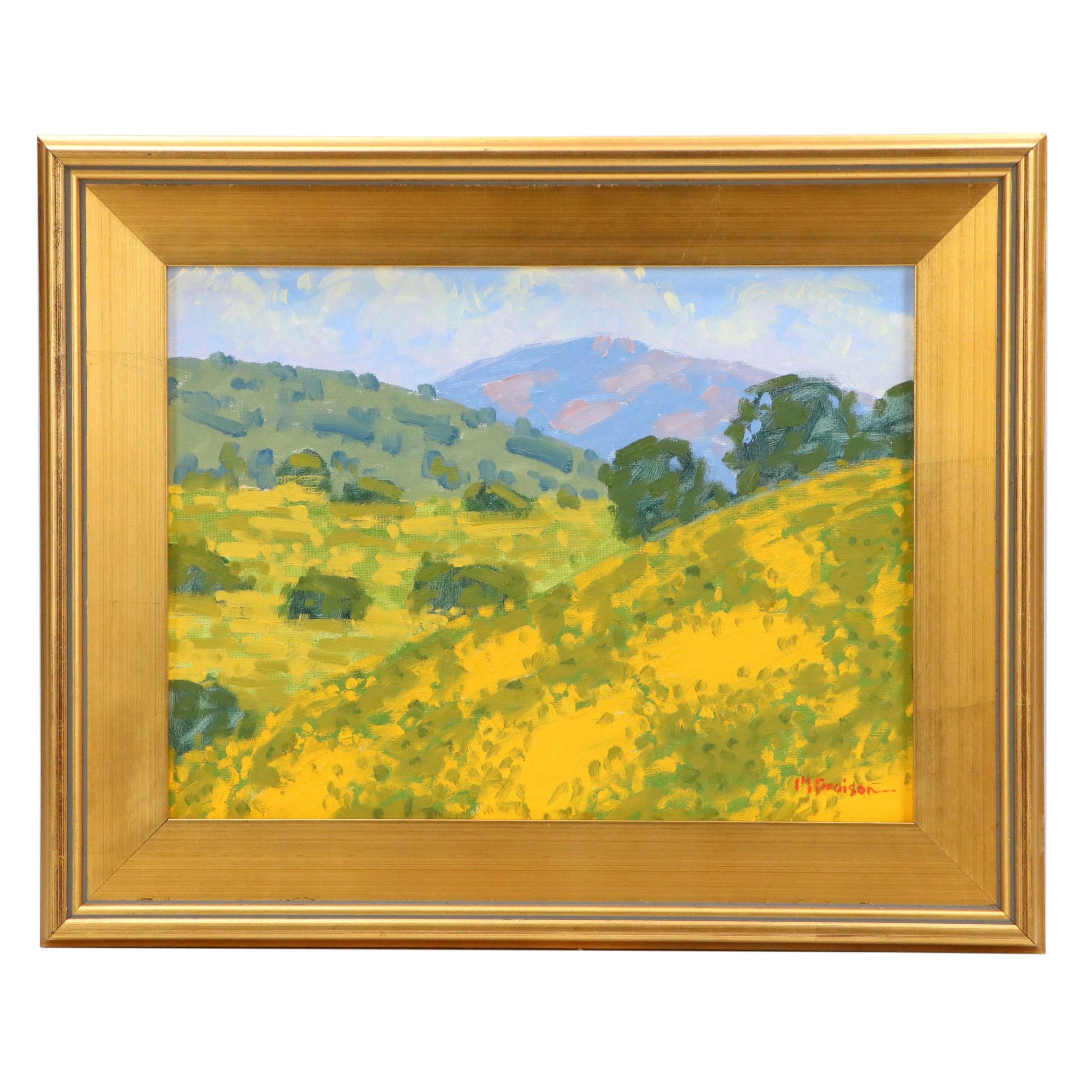 Marc A. Graison Landscape Oil Painting "Valley Oaks," 2024